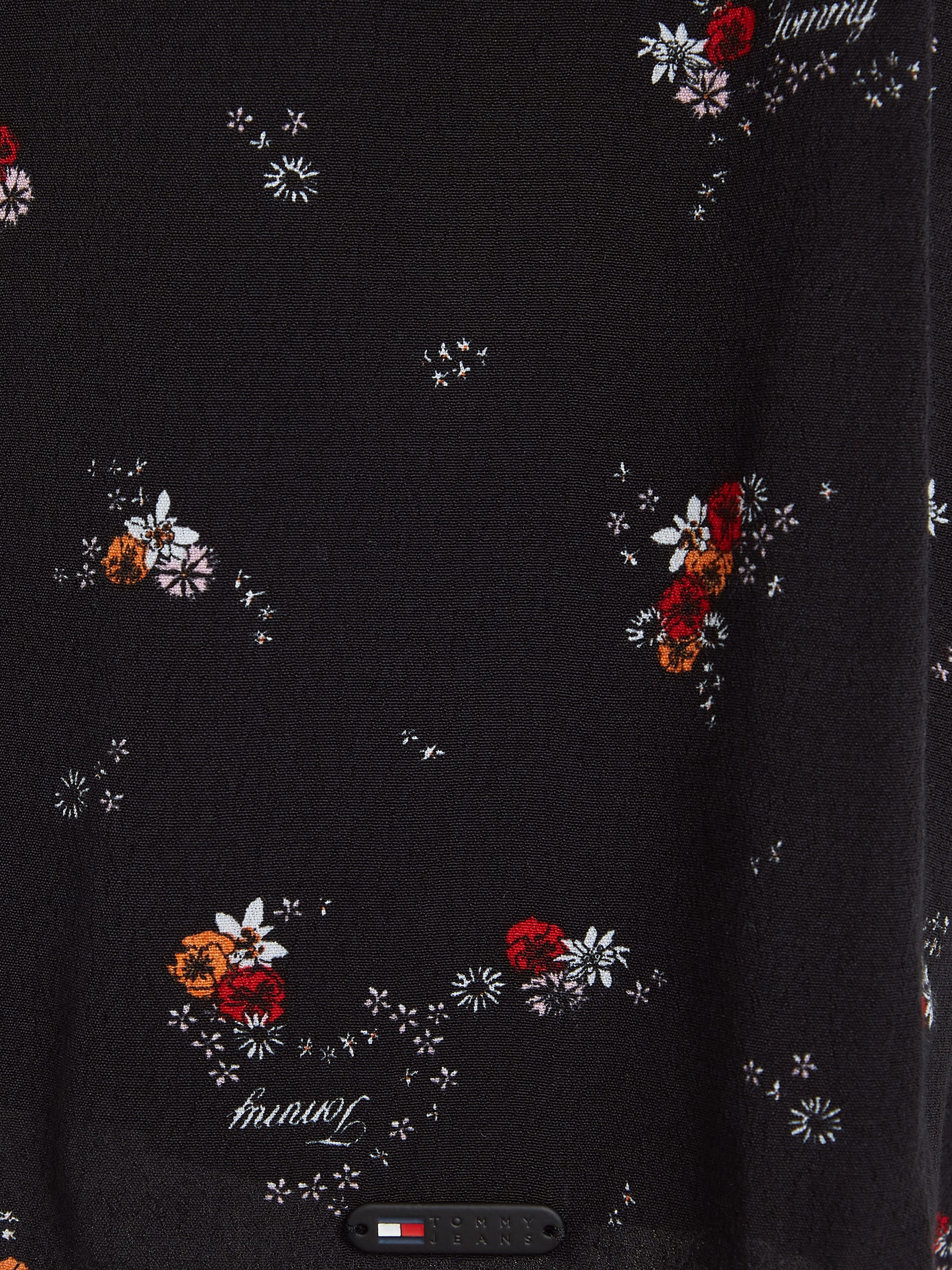 Tommy Jeans Blusenkleid »TJW BLACK FLORAL RACER DRESS«, mit Blumenprint, modische Racer Form