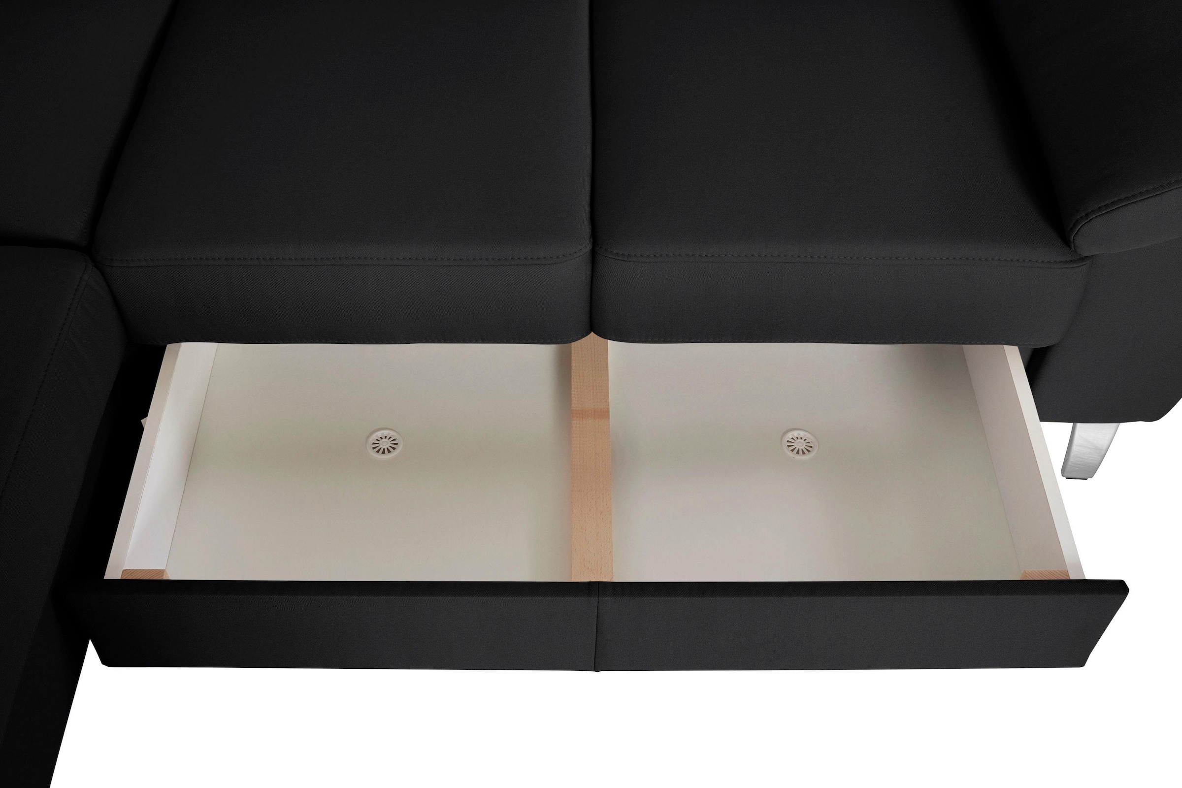 sit&more Ecksofa »Sorano L-Form«, wahlweise mit Bett- und Relaxfunktion, inkl. Bettkasten