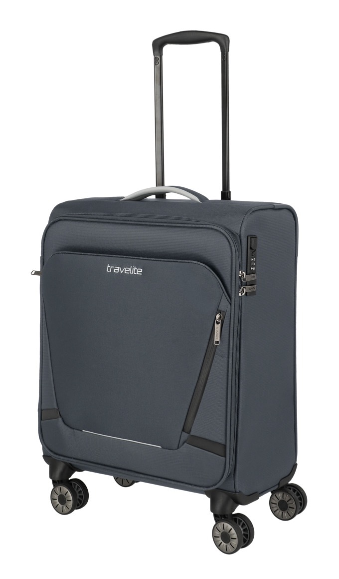 travelite Handgepäck-Trolley »JETPACK Max 4 Cabin, konzip. für Lufthansa, Austrian Airlines & Swiss«, 4 Rollen, Weichgepäck-Koffer Handgepäck für die meisten gängigen Airlines
