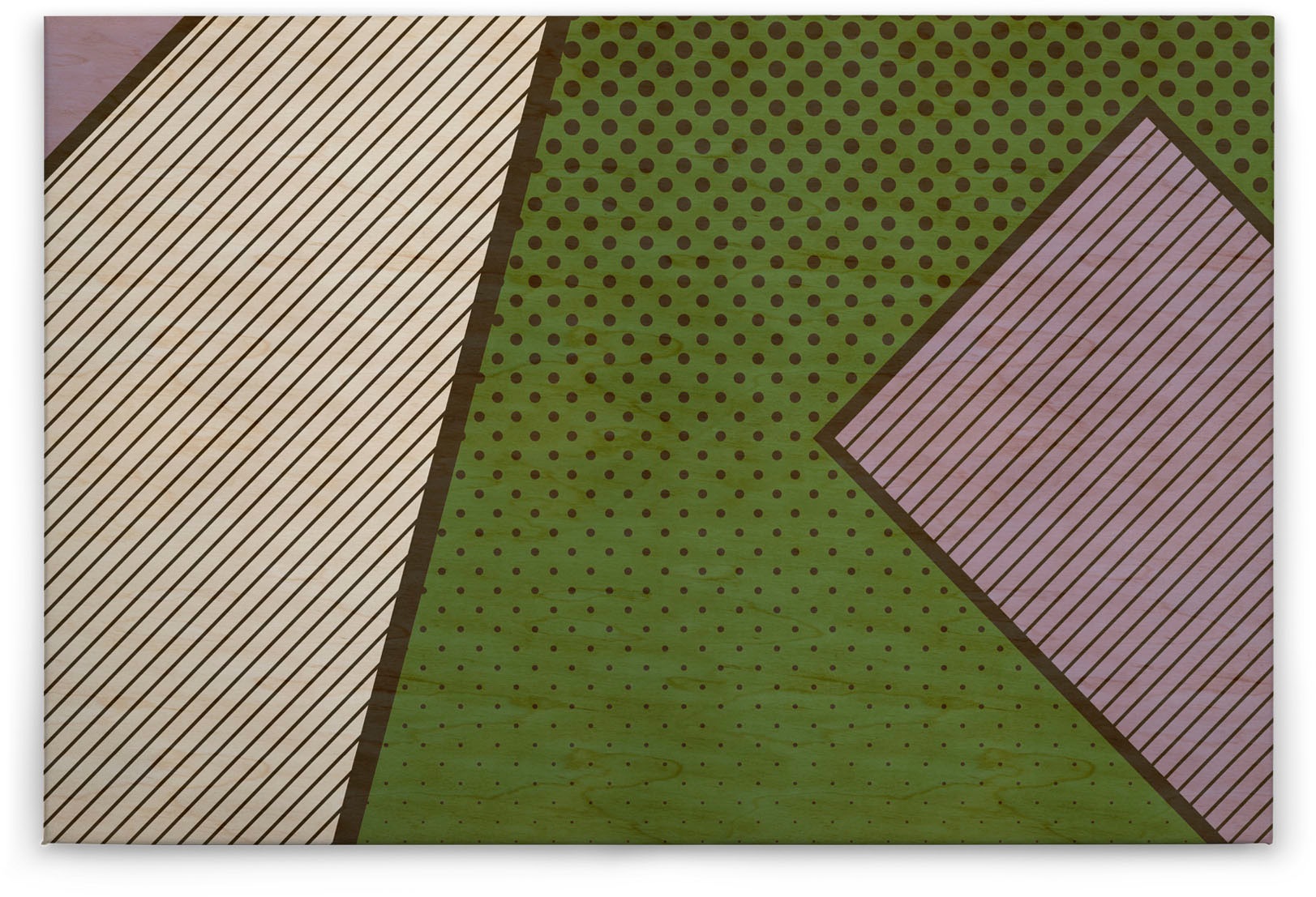 Bricoflor Modernes Wandbild Im Grafik Stil Leinwand Bild Mit Geometrischem günstig online kaufen