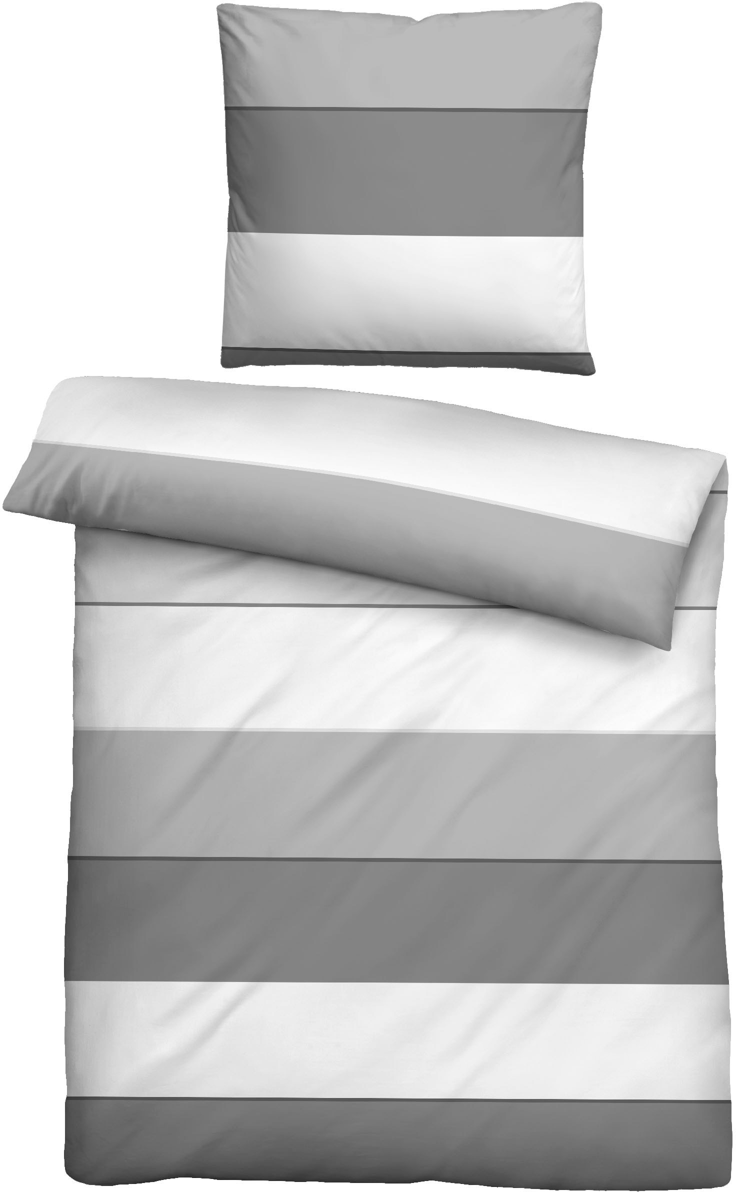 Biberna Bettwäsche »Antonia« 2 Stk. tlg. feiner Glanz + weicher Griff, pflegeleicht, ganzjährig einsetzbar, RV