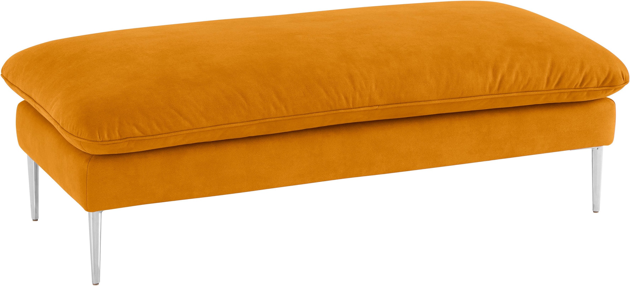 W.SCHILLIG Hocker »enjoy&MORE«, Füße Chrom glänzend, Breite 151 cm