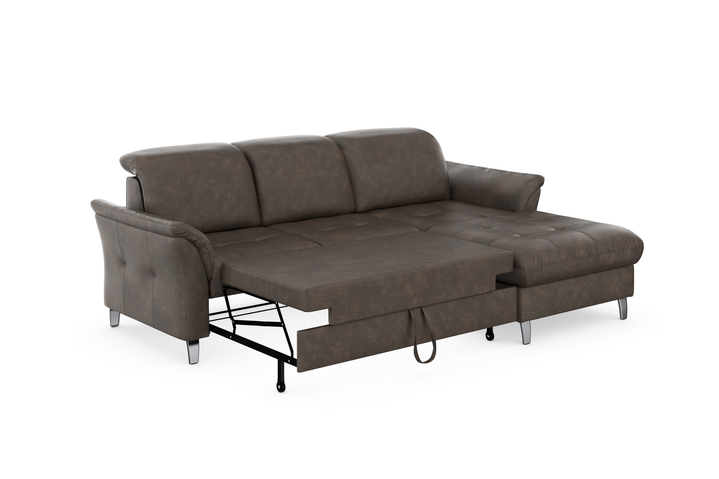 sit&more Ecksofa »Maggiore L-Form«, wahlweise mit Kopfteilverstellung, Bettfunktion und Bettkasten