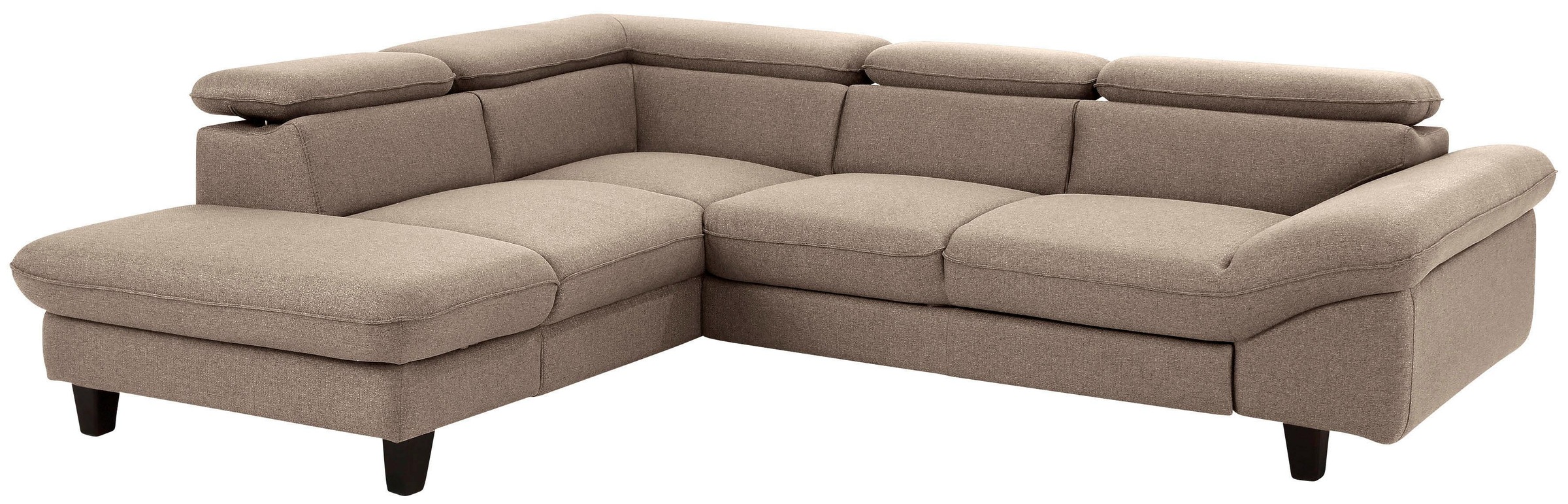 Home affaire Ecksofa »Pilot L-Form«, mit Kopfteilverstellung, wahlweise mit Bettfunktion & Bettkasten