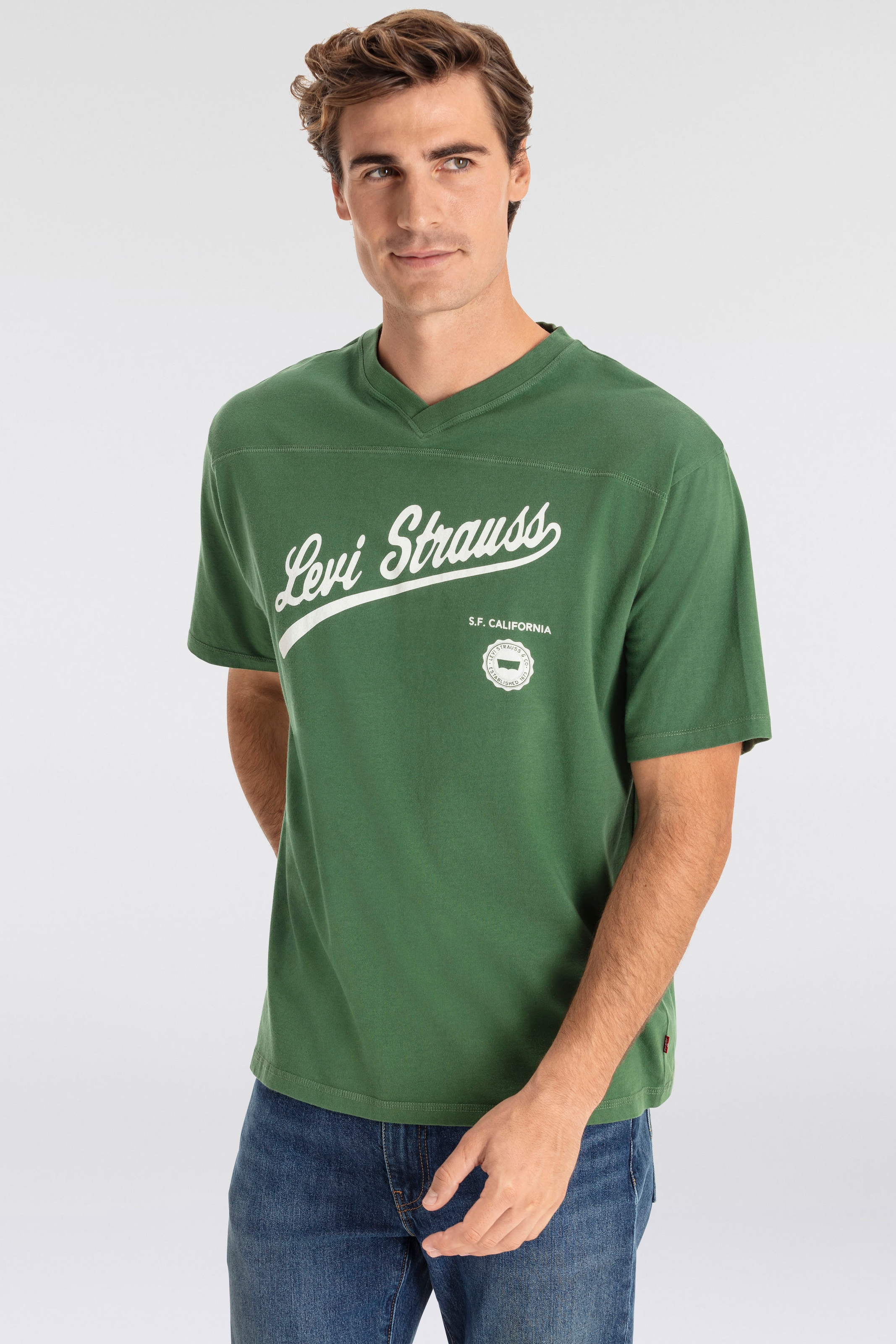 Levi's® V-Shirt »GRAPHIC VNECK TEE«, im sportlichen Look