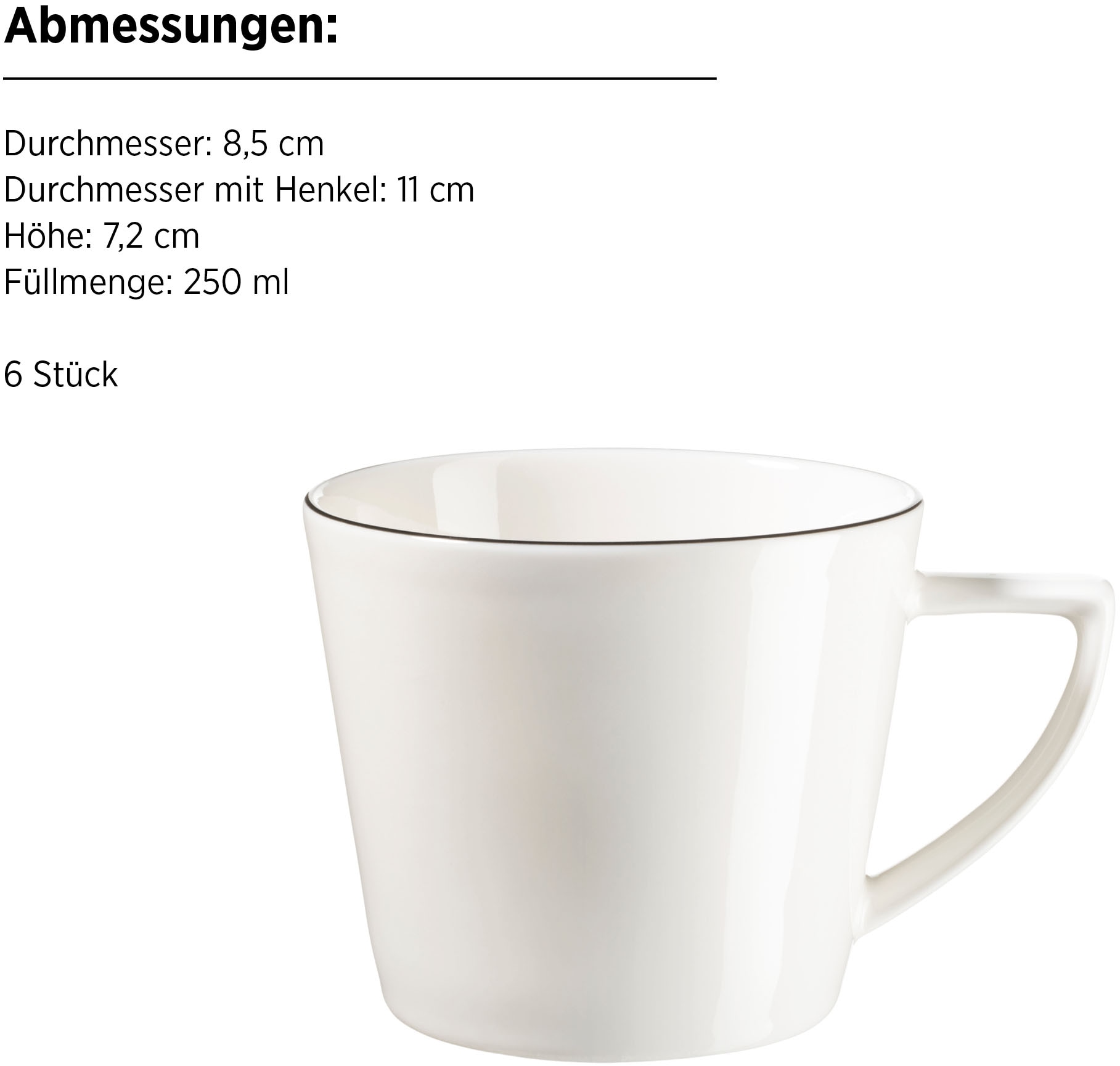 MÄSER Kaffeeservice »SITA, Kaffeeservice, Porzellan«, (Set, 18 tlg.), Geschirr-Set, Service
