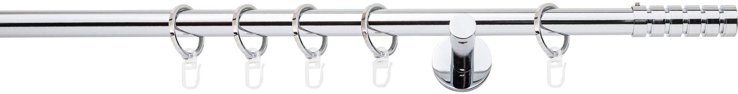 mydeco Gardinenstange »20mm Rillcube Wandträger 12 cm« 1 läufig-läufig Fixmaß