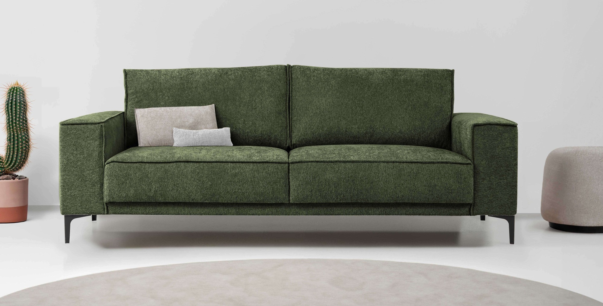 OTTO home 3-Sitzer »3er Sofa Oland, Struktur, Flachgewebe, Luxus-Microfaser günstig online kaufen