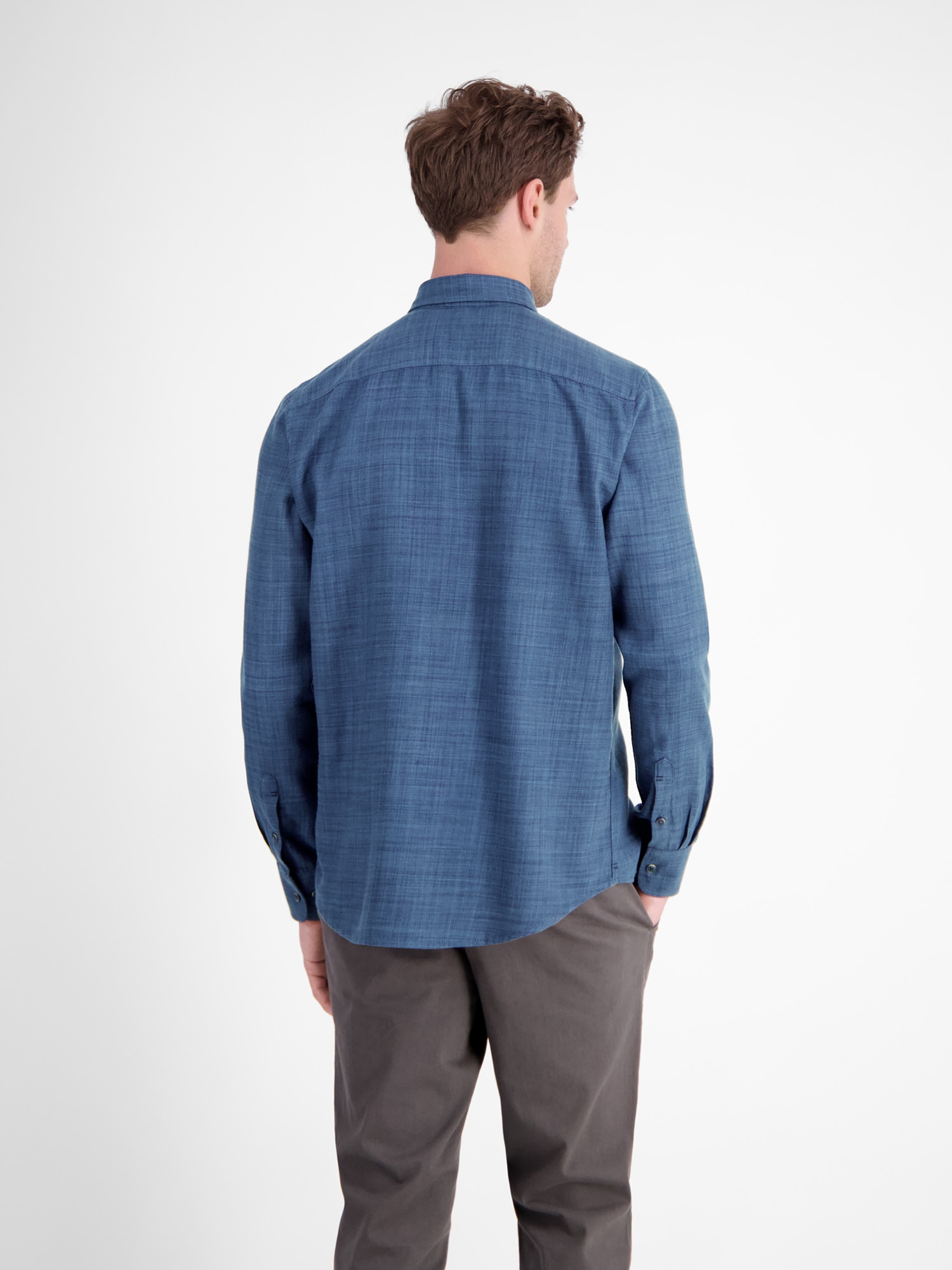 LERROS Langarmhemd »LERROS Herrenhemd, Fancy-Twill«