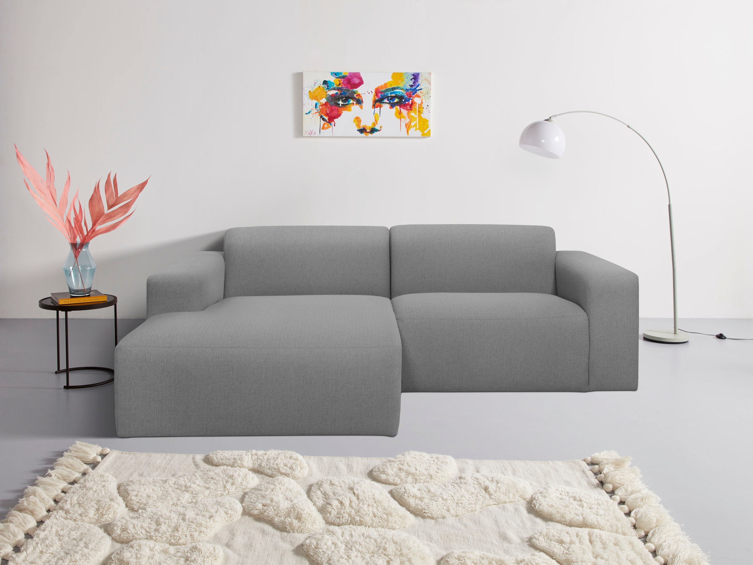 OTTO home Ecksofa »Koa, 228 cm, L-Form, Modulsofa in Cord, Chenille, Strukt günstig online kaufen