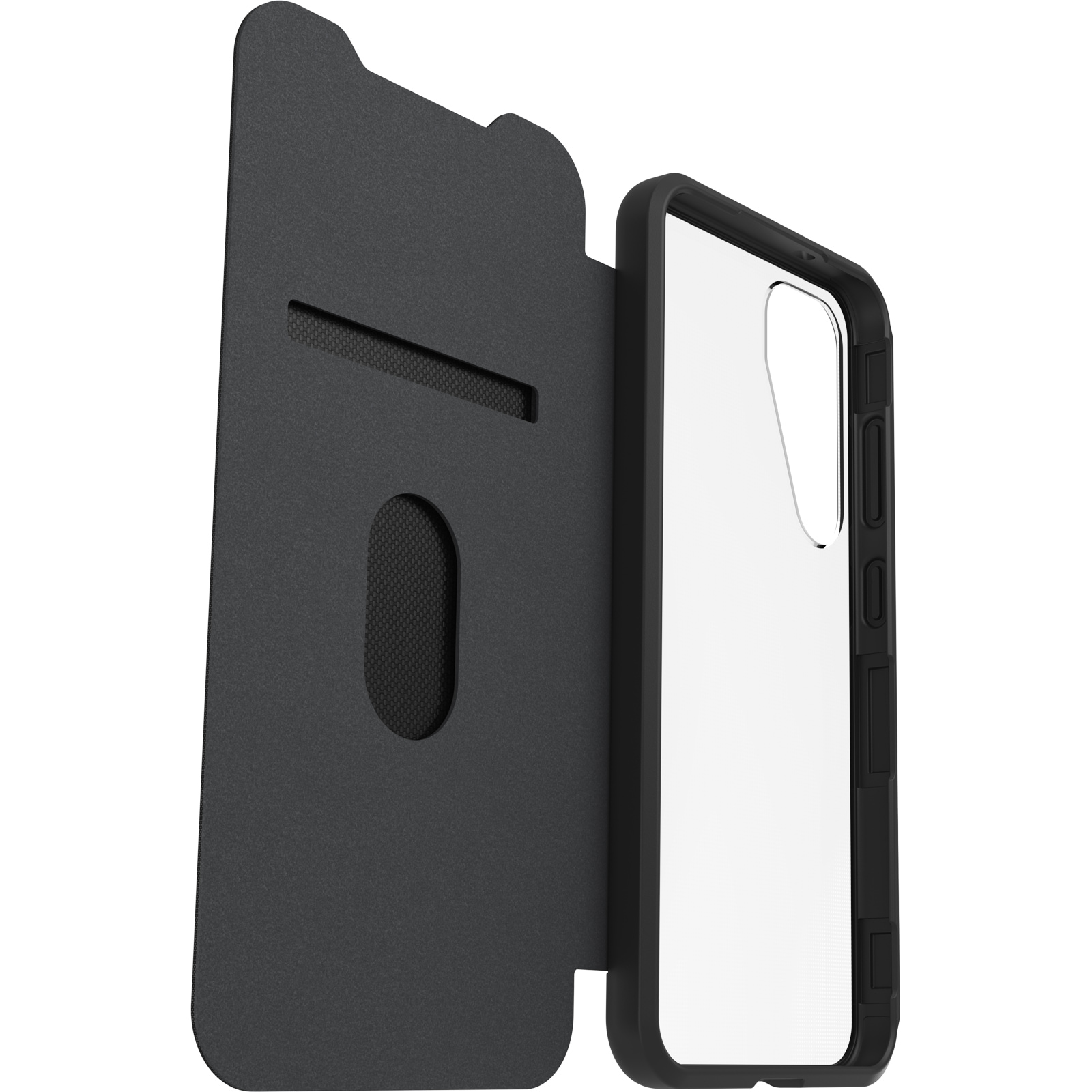 Otterbox Handyhülle »React Folio Samsung Galaxy S25+ clear/black«, Backcover, Schutzhülle, Handyschutzhülle, Case, Schutzcase, stoßfest