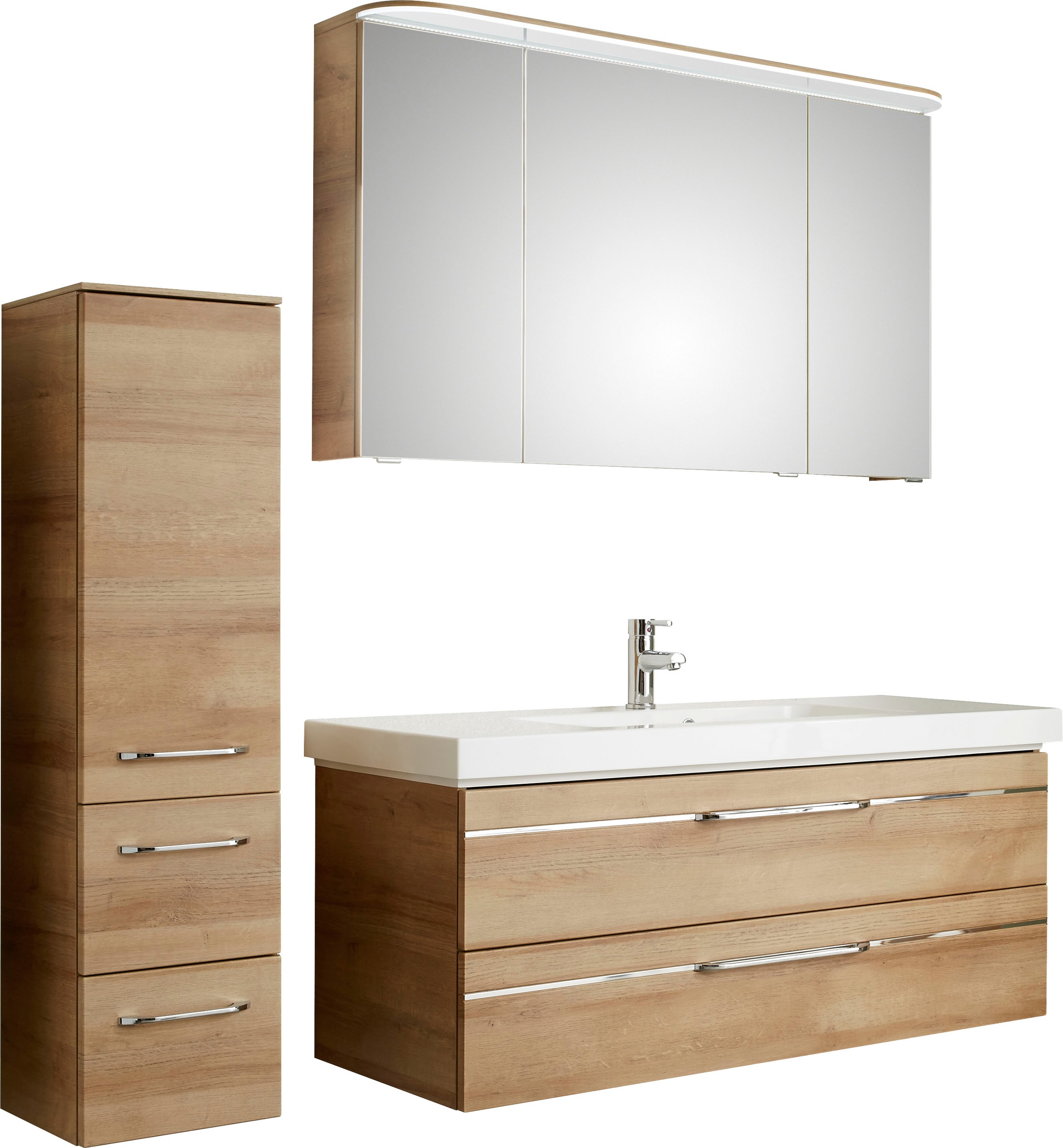 Saphir Badmöbel-Set »Balto Sprint 3-teilig, Mineralmarmor-Waschtisch mit LE günstig online kaufen