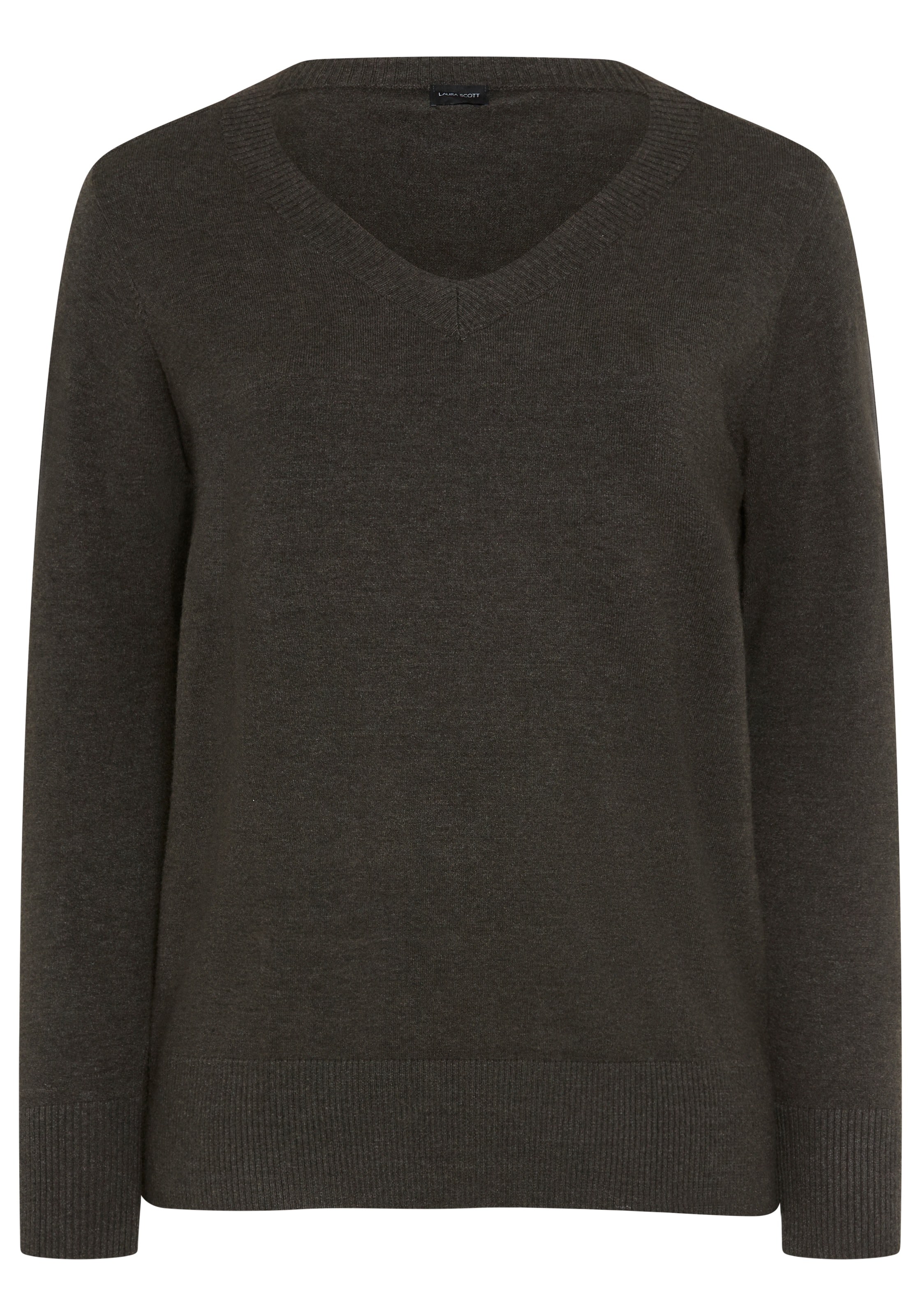 Laura Scott CURVE Strickpullover »Große Größen« figurumspielend, mit V-Ausschnitt