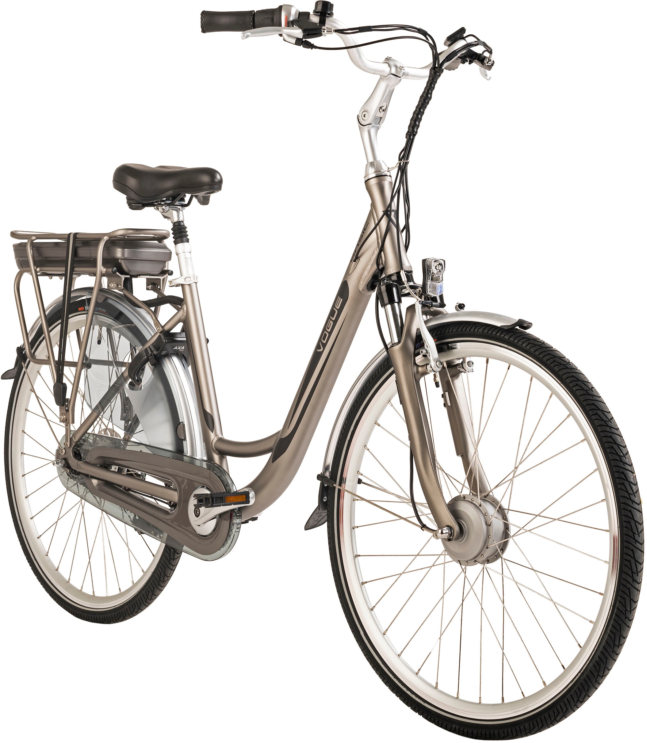 VOGUE BIKE E-Bike »Basic«, 7 Gang, Shimano, Nexus, Frontmotor 250 W, Pedelec, Elektrofahrrad für Damen u. Herren