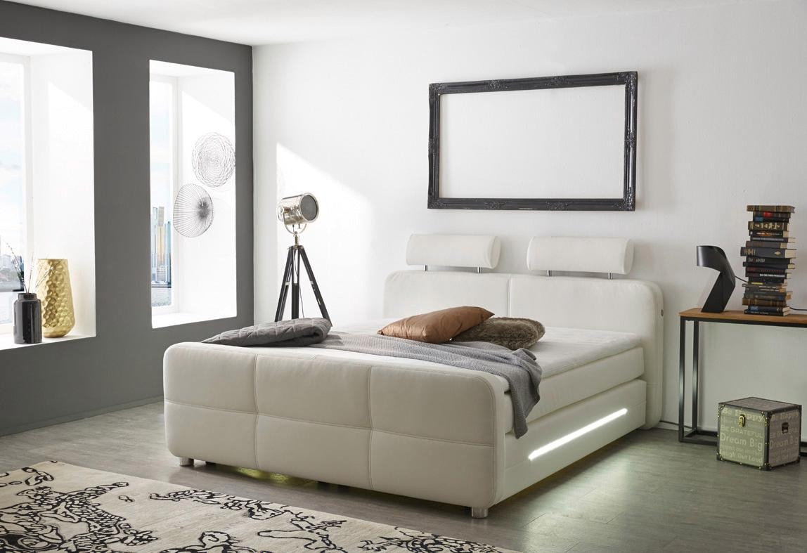 Jockenhöfer Gruppe Boxspringbett »Gina«, inkl. Topper und LED-Beleuchtung, erhältlich in der Größe 180x200cm
