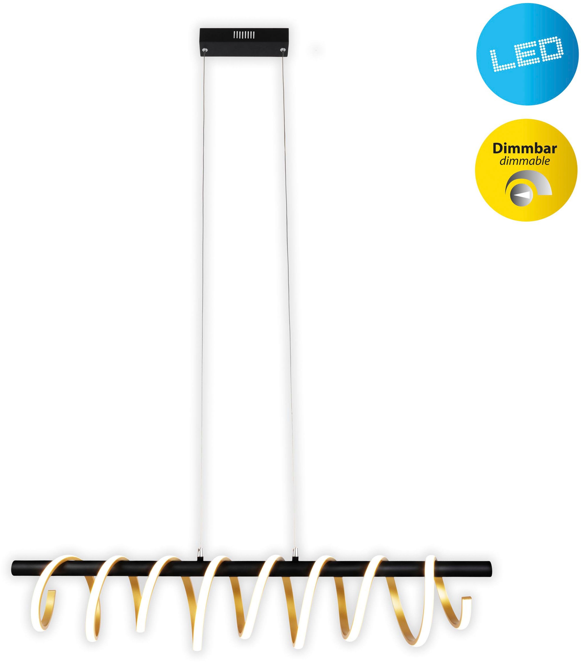 näve LED Pendelleuchte »Belleza« LED-Modul 1 Stk. Warmweiß Hängeleuchte war günstig online kaufen