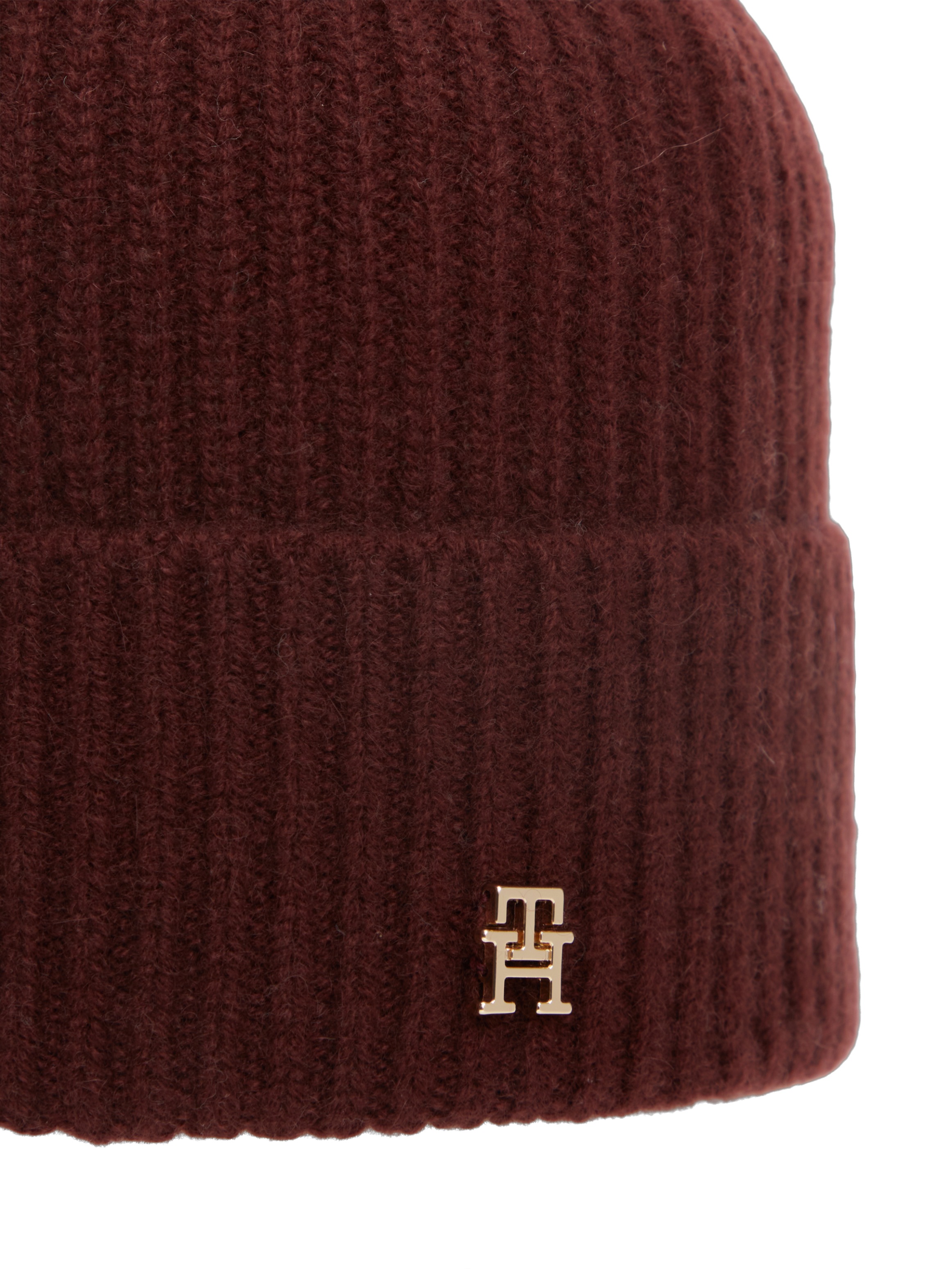 Tommy Hilfiger Beanie »CASHMERE BEANIE« Regular fit mit Markenlogoemblem