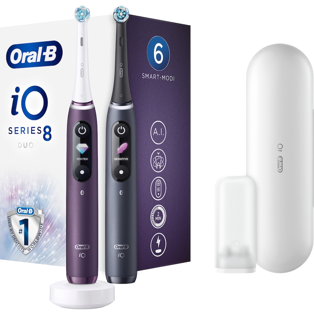 Oral-B Elektrische Zahnbürste »iO 8 Duopack«, 2 St. Aufsteckbürsten