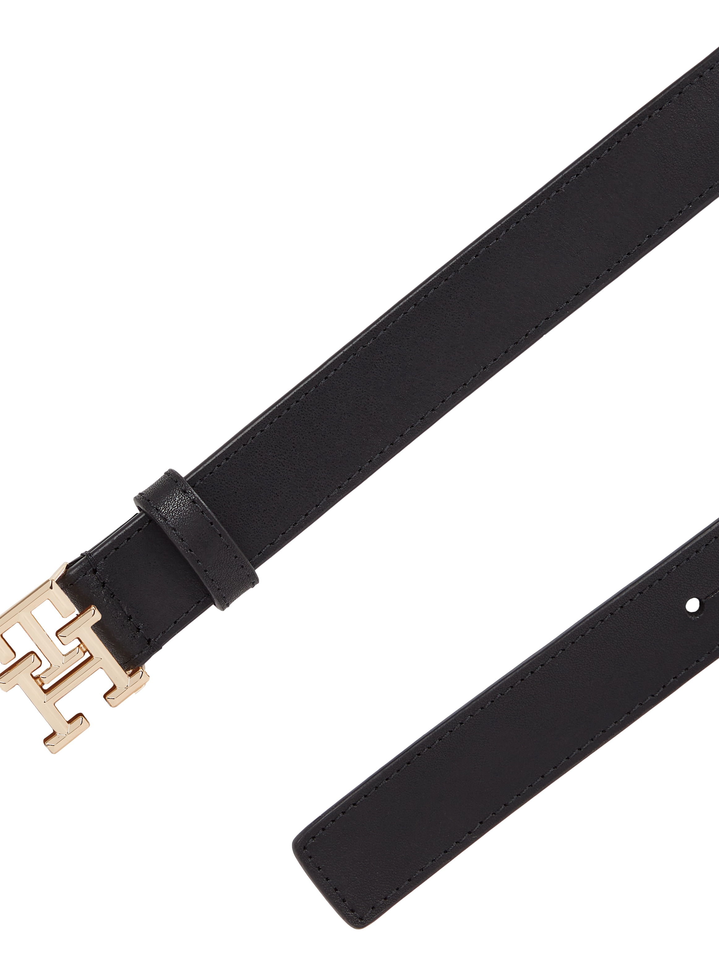 Tommy Hilfiger Ledergürtel »TH LOGO 2.5«, Eleganter Gürtel mit TH-Logoschnalle