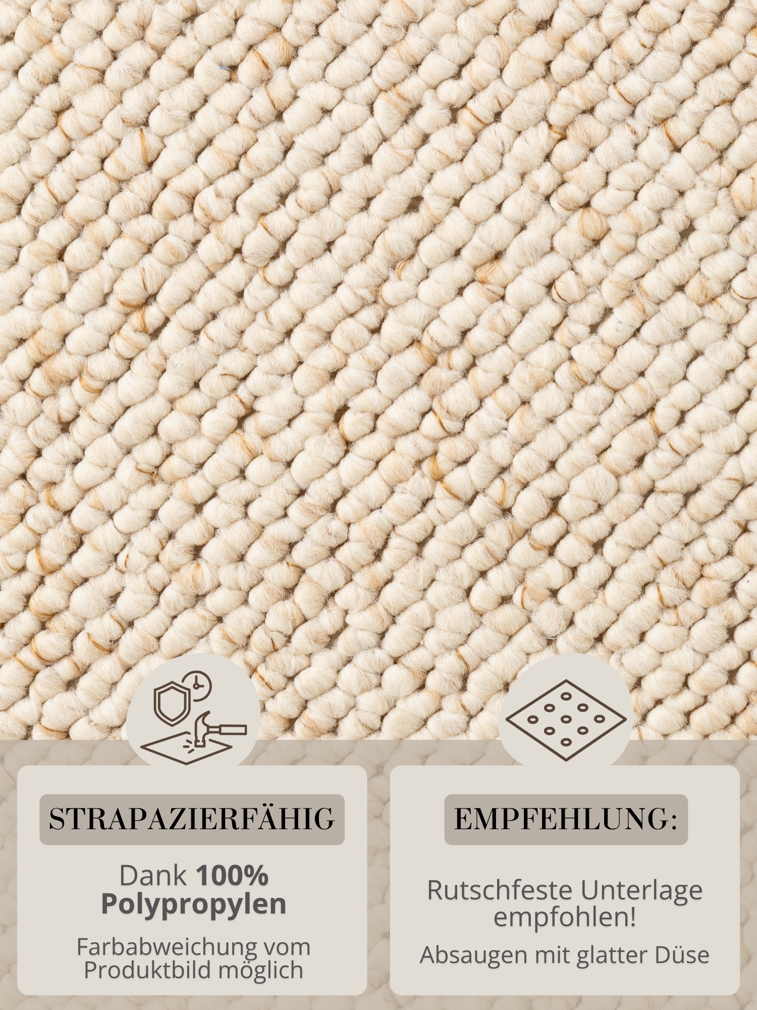 HANSE Home Bettumrandung »Wolly 2« Höhe 12 mm 3 Stk. tlg. Bettvorleger, 3-teiliger Läufer Set, Unifarben, Kurzflor, Bettläufer
