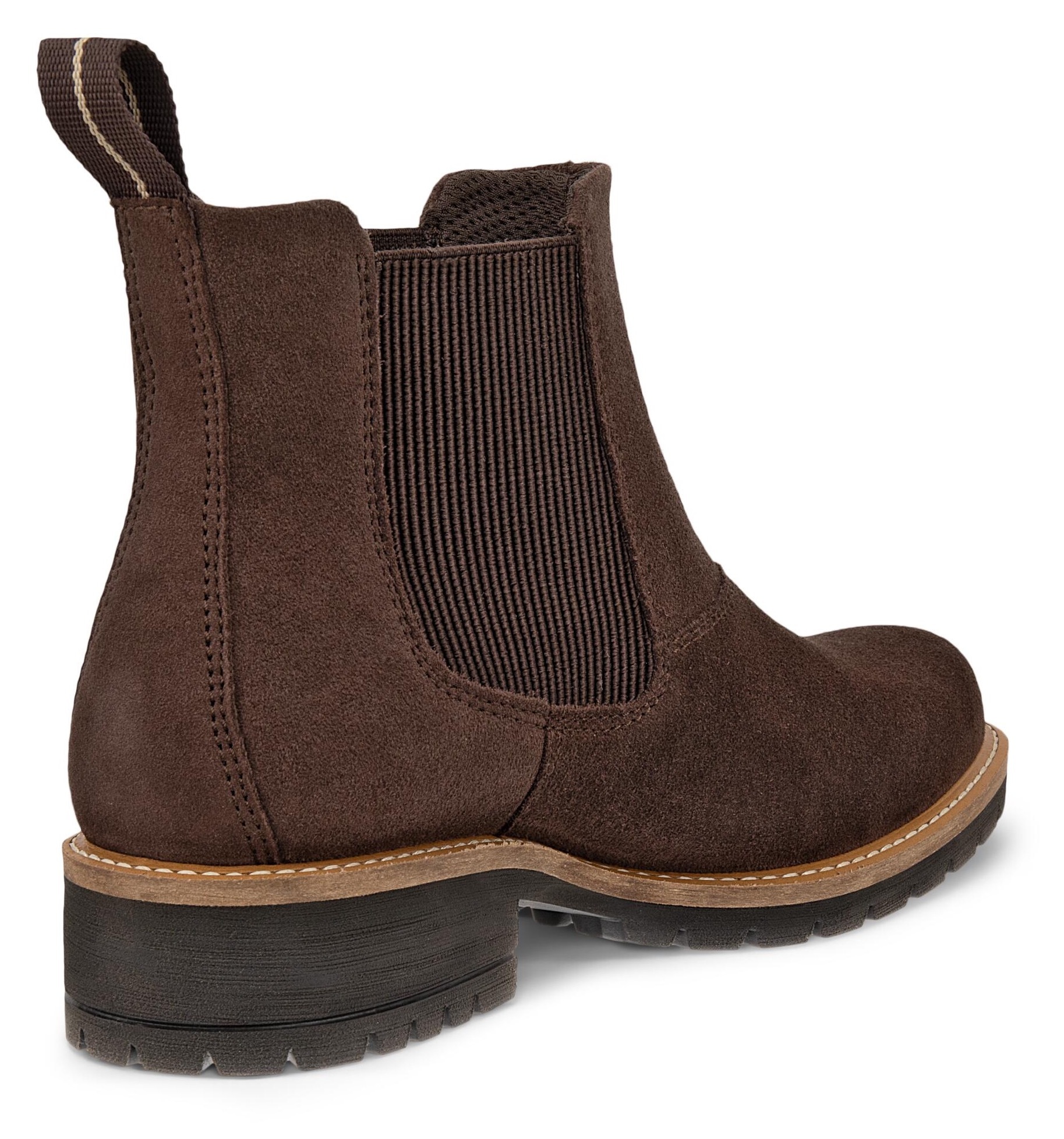 Ecco Chelseaboots »ELAINA«, Schlupfboots, Herbstboots, Stiefelette mit Stretcheinsätze