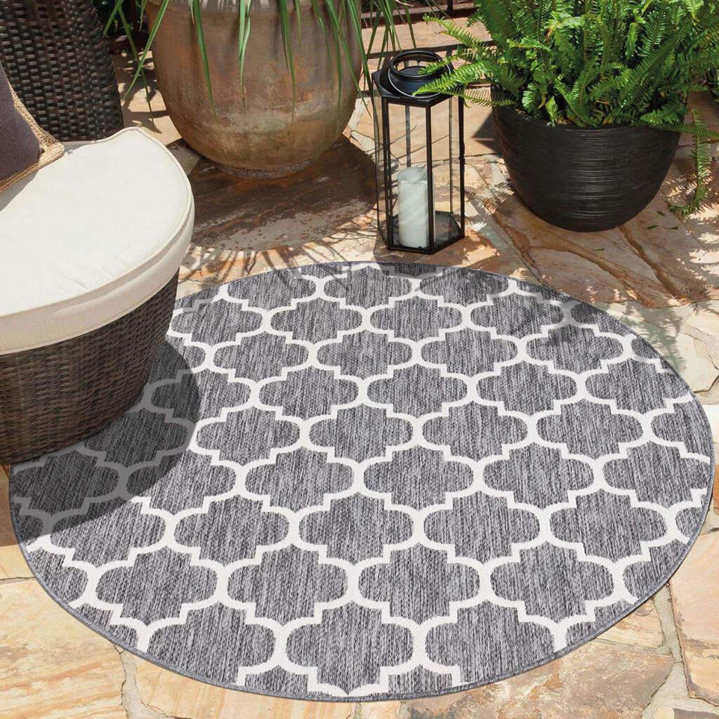 Carpet City Outdoorteppich »Outdoor 462«, rund, 5 mm Höhe, UV-beständig, Fl günstig online kaufen