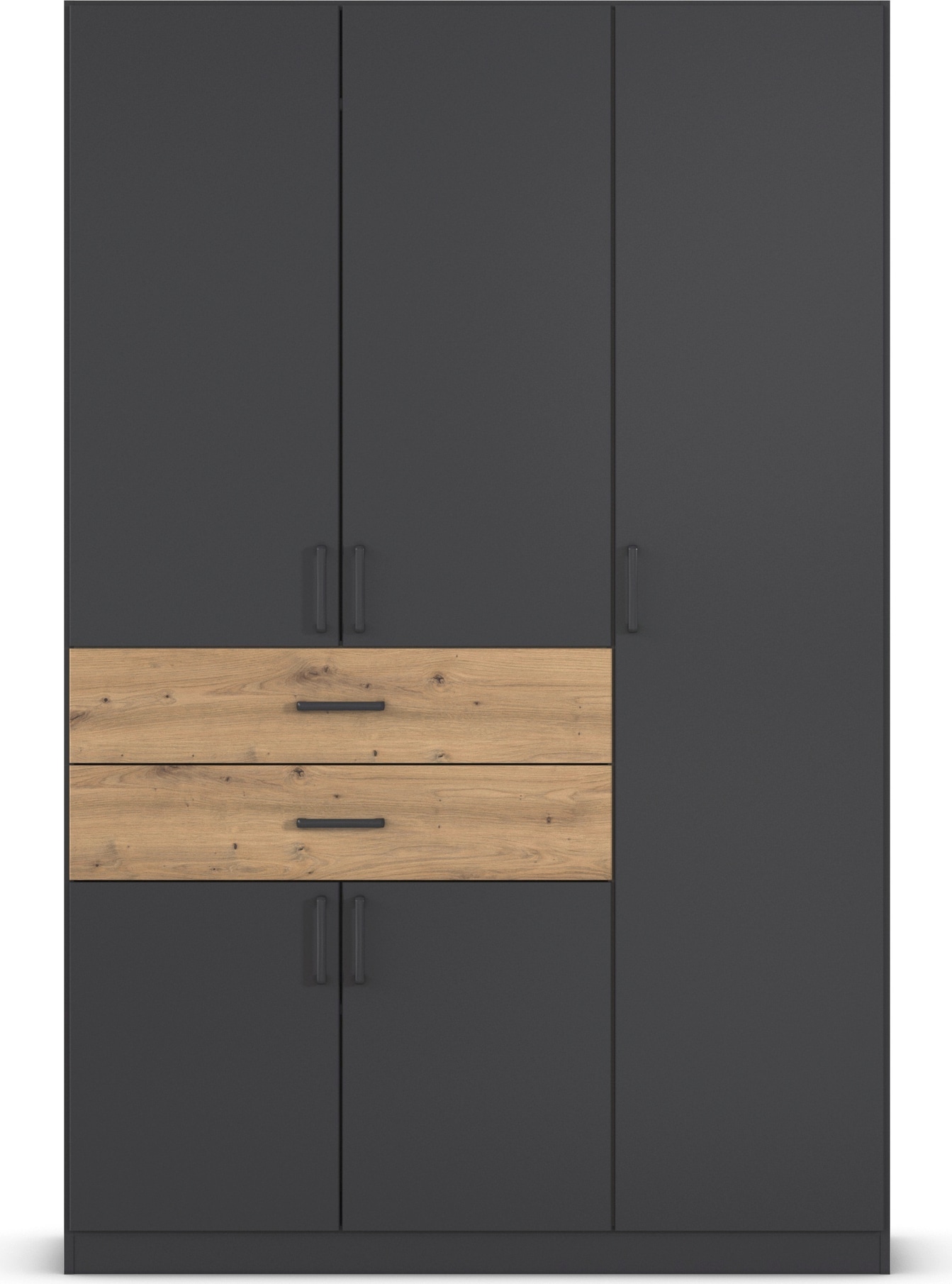 rauch Drehtürenschrank »Kleiderschrank Schrank Garderobe MAIKA mit Dekor-Front«, 2 Schubladen, in verschiedenen Breiten, Höhen, Farben, MADE IN GERMANY