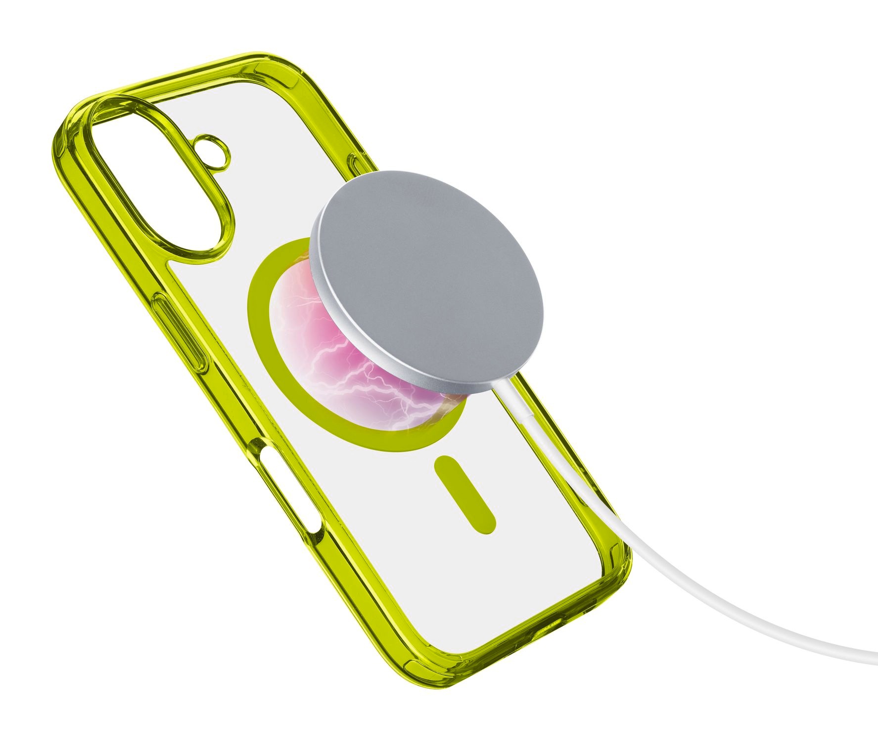 Cellularline Handyhülle »Iconic MAG MagSafe Case für Apple iPhone 16«, Backcover, Schutzhülle, Handyschutzhülle, Case, Schutzcase, stoßfest