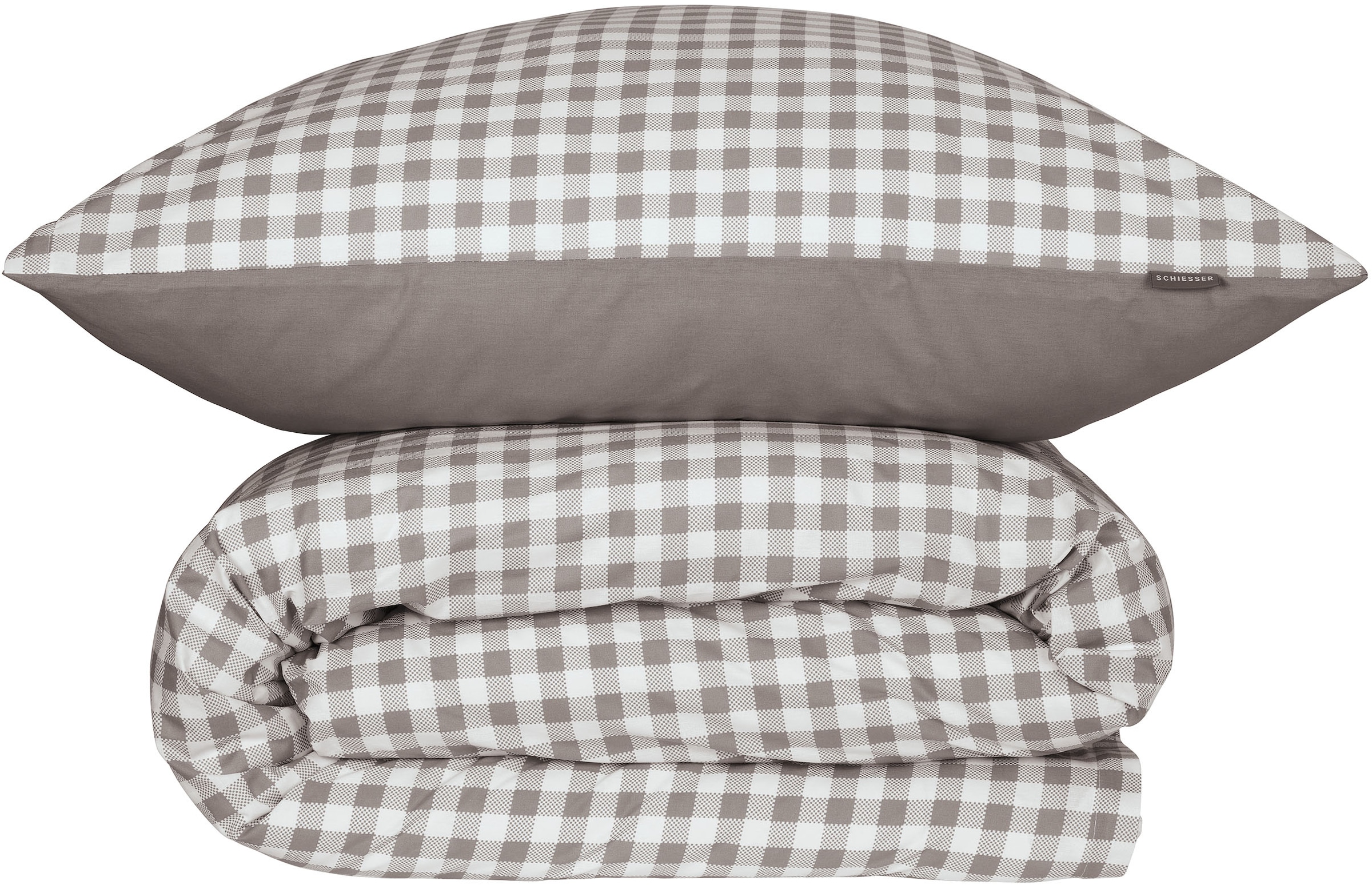 Schiesser Wendebettwäsche »Vichy aus weicher Baumwolle mit Karos«, Made in Green