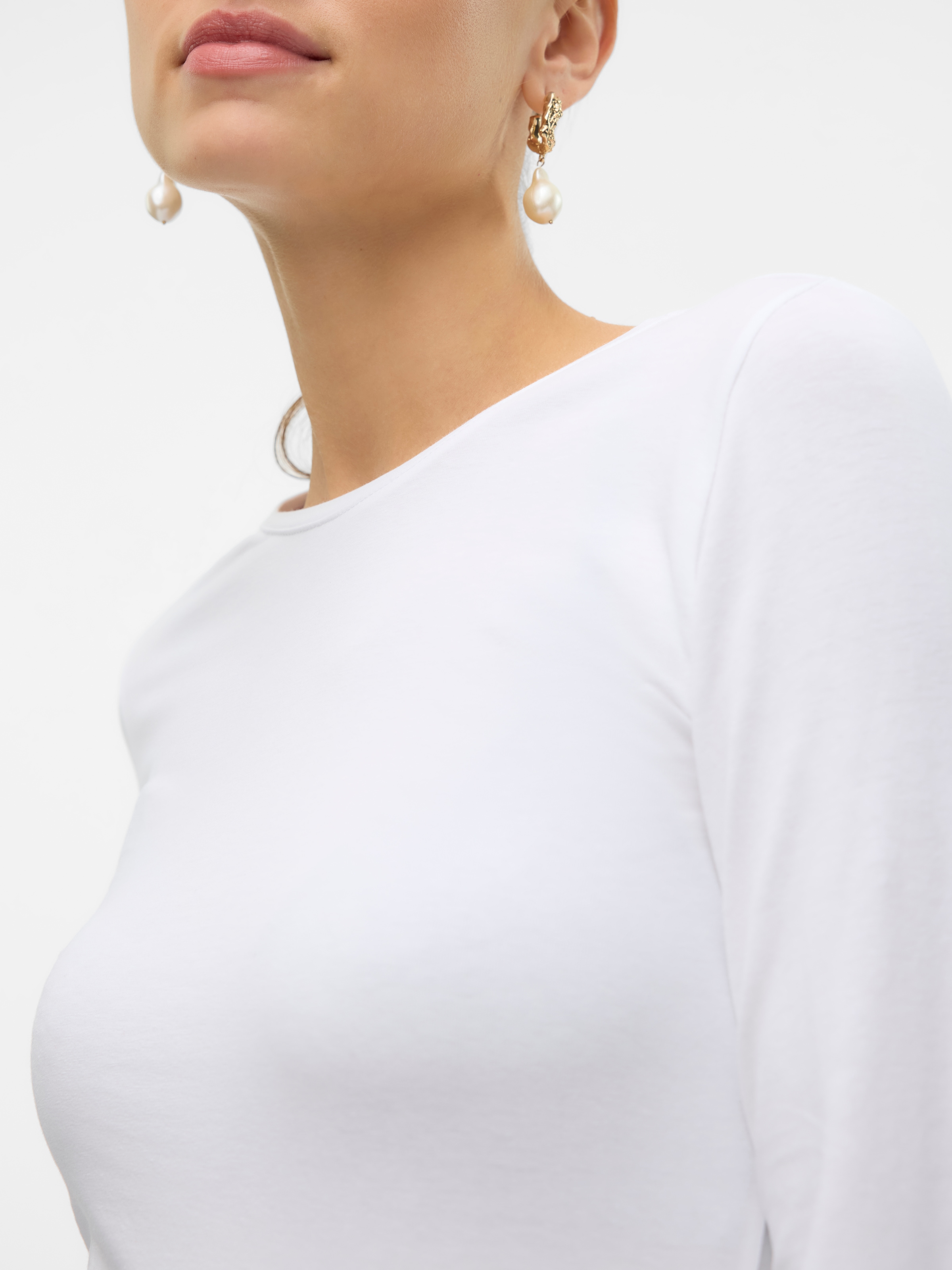 Vero Moda Langarmshirt »VMLULU LS O-NECK TOP JRS GA NOOS«