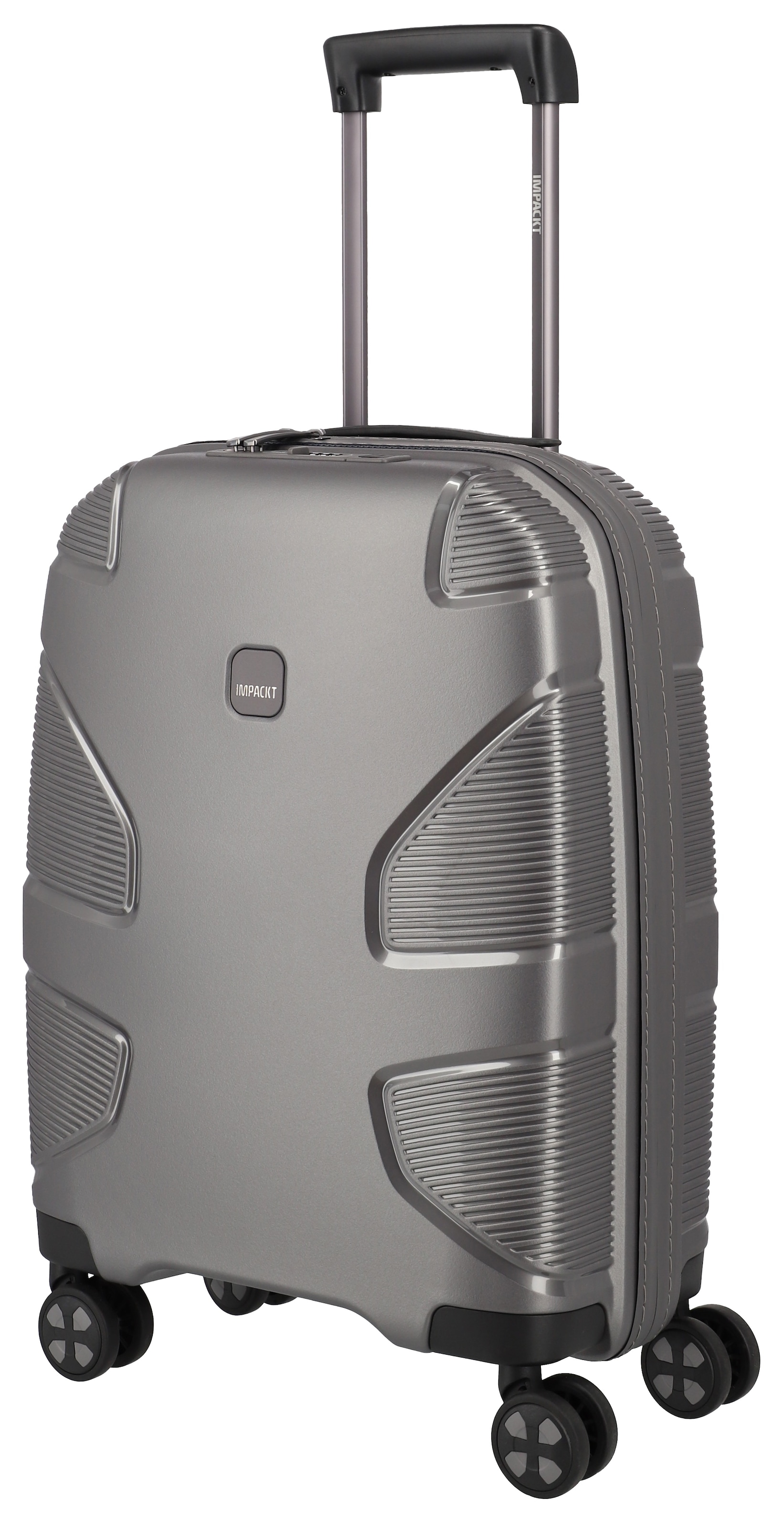 IMPACKT Hartschalen-Trolley »IP1, verschiedene Größen und Farben«, 4 Rollen, Hartschalen-Koffer vegan Koffer Reisegepäck USB-Port TSA Zahlenschloss
