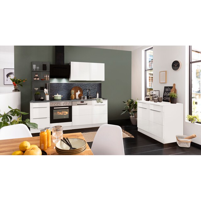 HELD MÖBEL Küchenzeile »Brindisi«, mit E-Geräten, Breite 220 cm auf Raten  kaufen