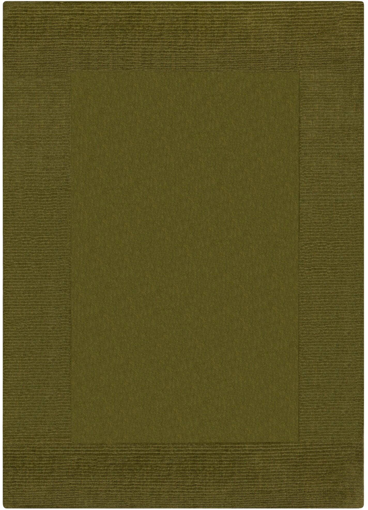 Wollteppich „Tuscany“, rechteckig Grün 8 mm B/L: 120 cm x 170 cm – 8 mm
