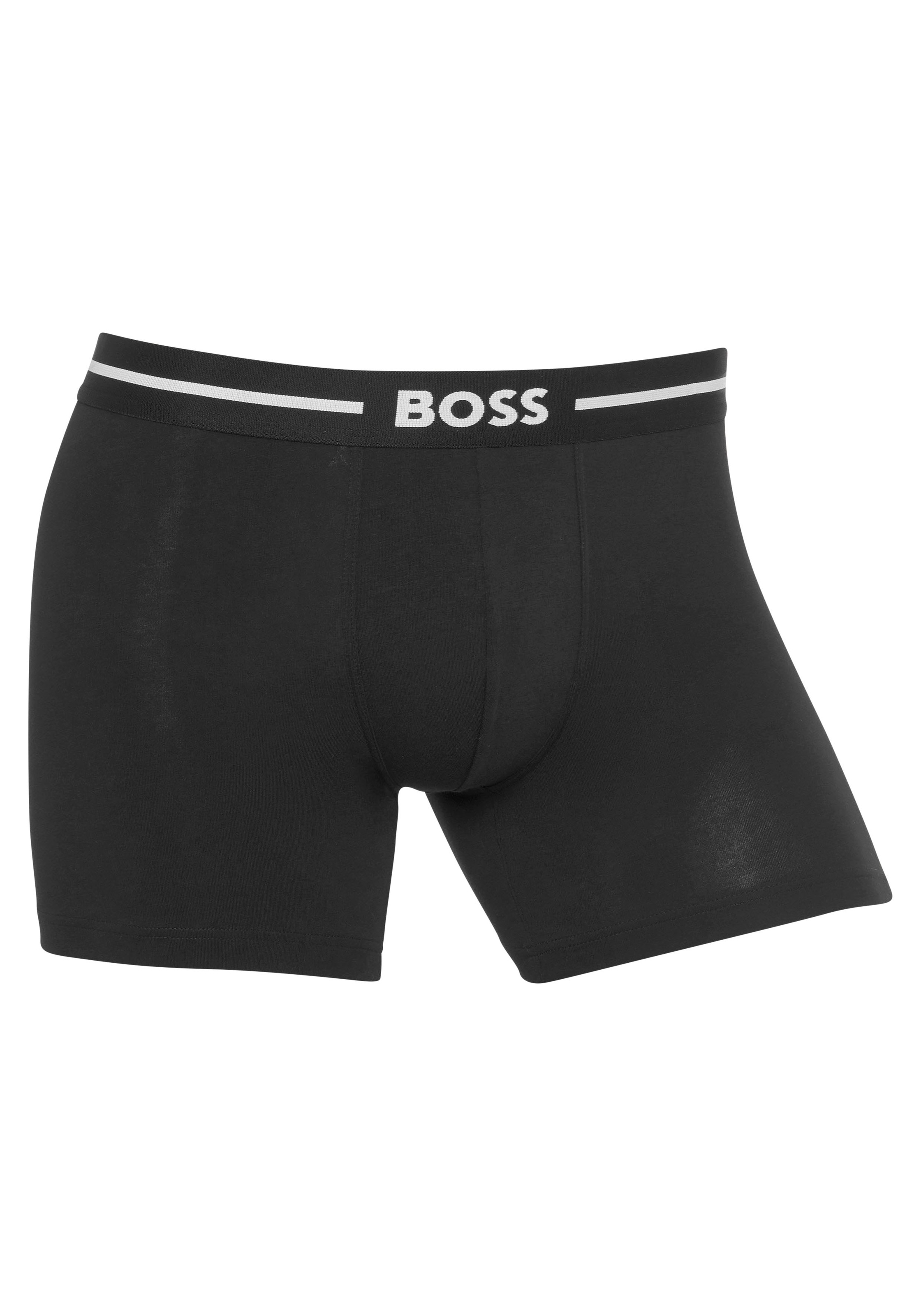 BOSS Boxershorts »BoxerBr 3P Bold«, (3 St.), mit Boss Logo-Elastikbund