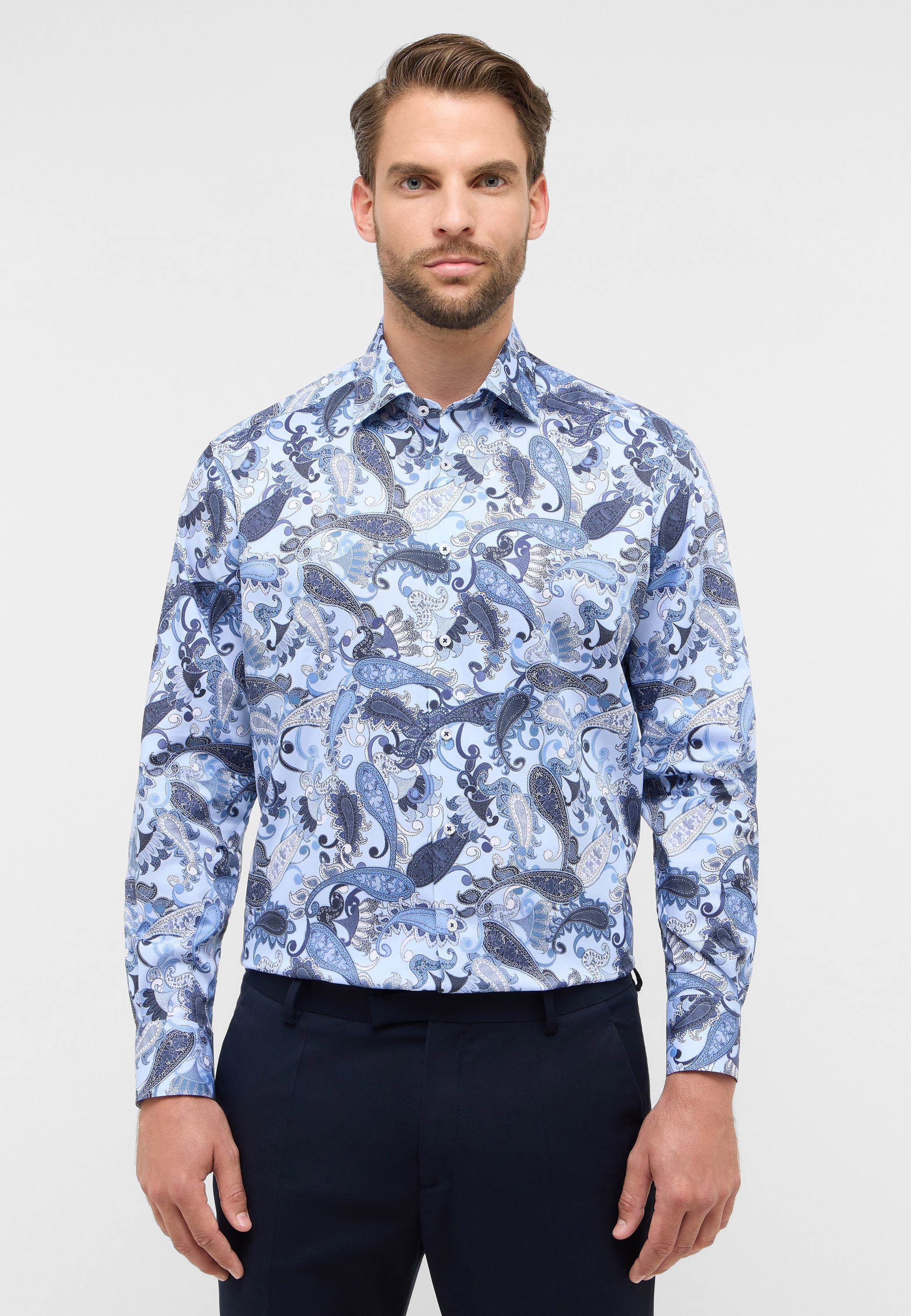 Eterna Langarmhemd »COMFORT FIT« NON IRON (bügelfrei)