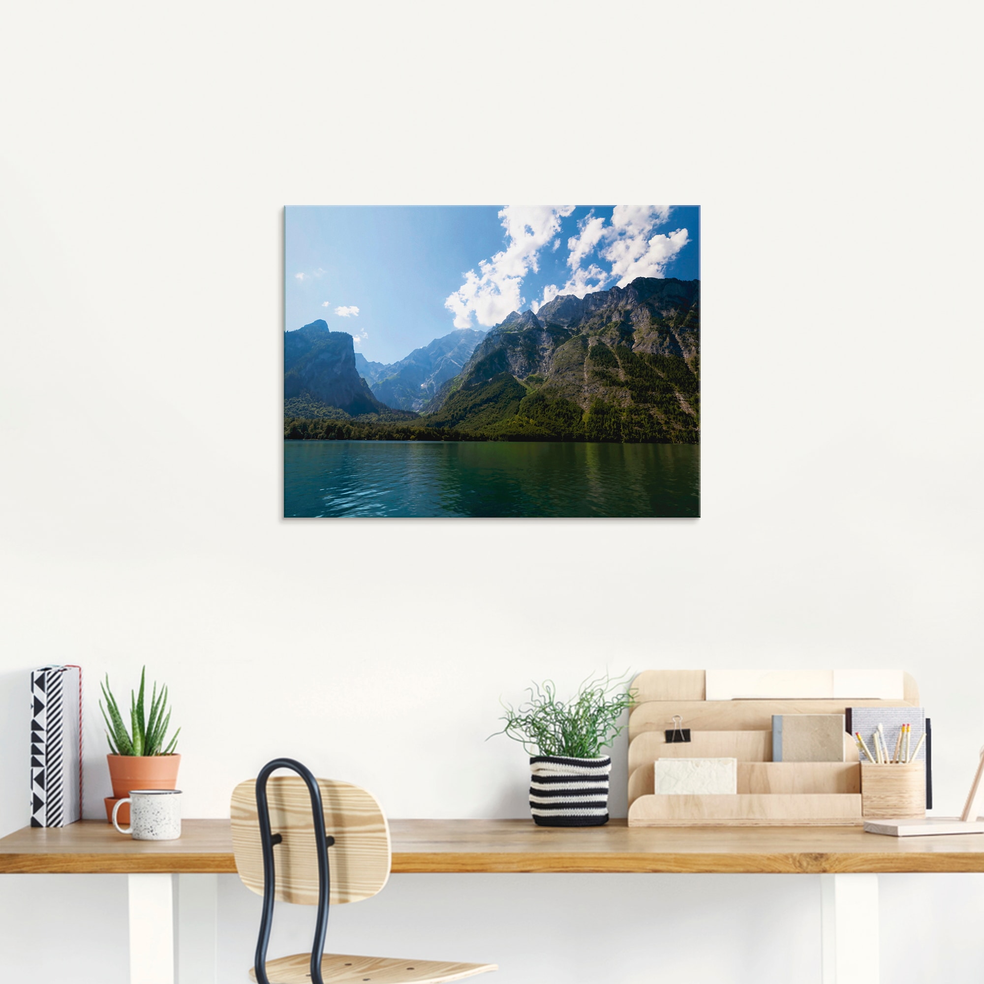 Artland Glasbild »Berge und Königssee«, Berge, (1 St.), in verschiedenen Größen
