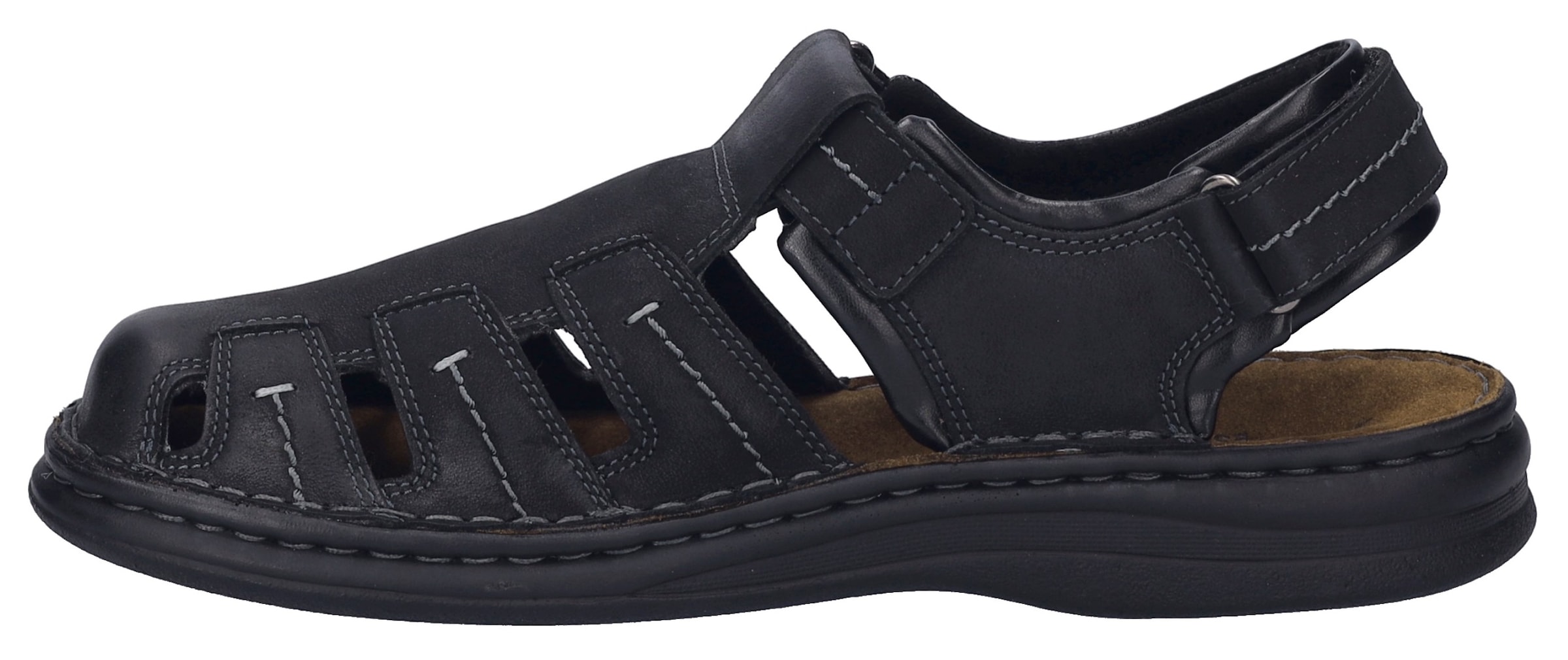 Josef Seibel Sandale »Max 92«, Bäckersandale, Komfortschuh, Klettschuh in weiter Form