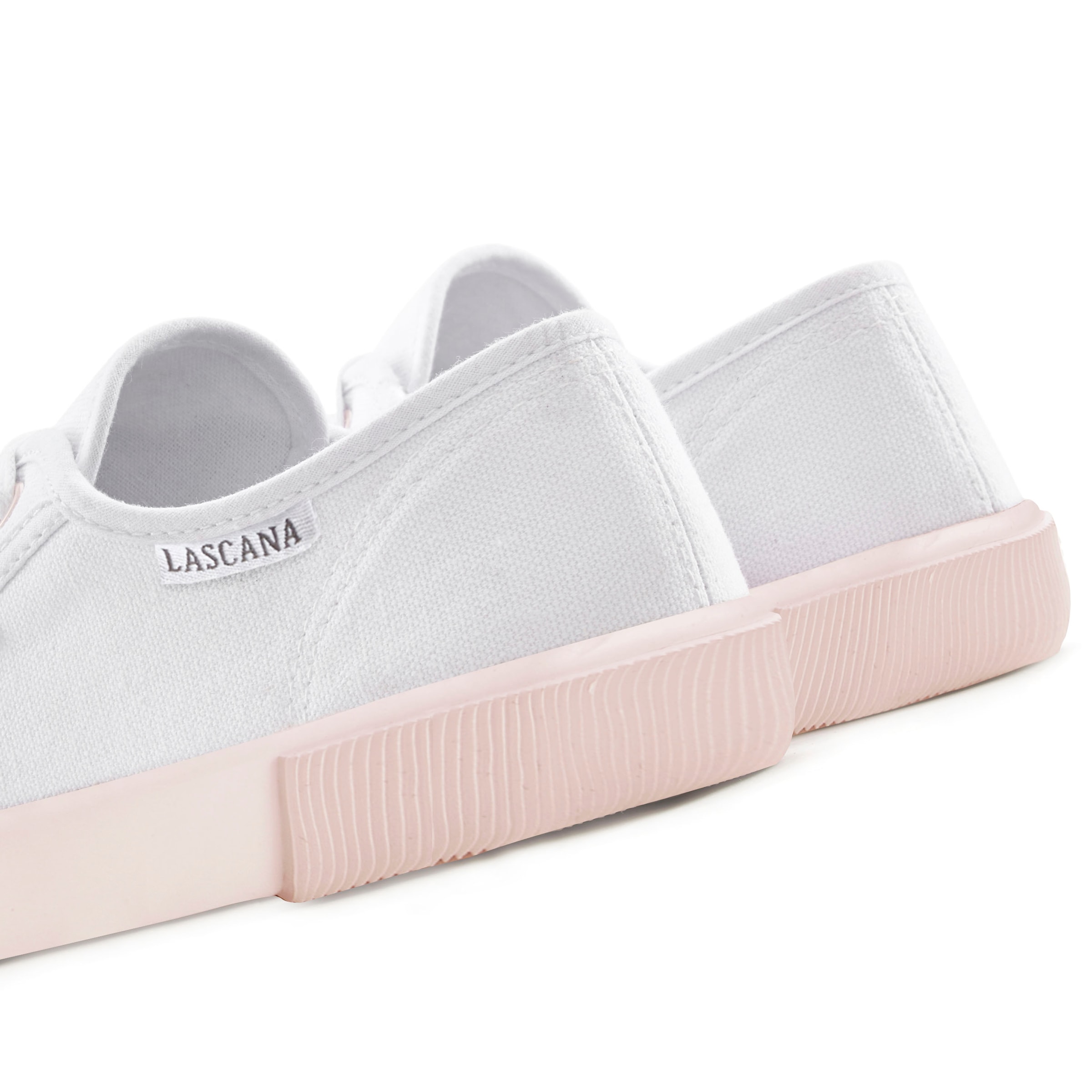 LASCANA Sneaker, Halbschuh,Schnürhalbschuh,Freizeitschuh, farblich abgesetzte Sohle
