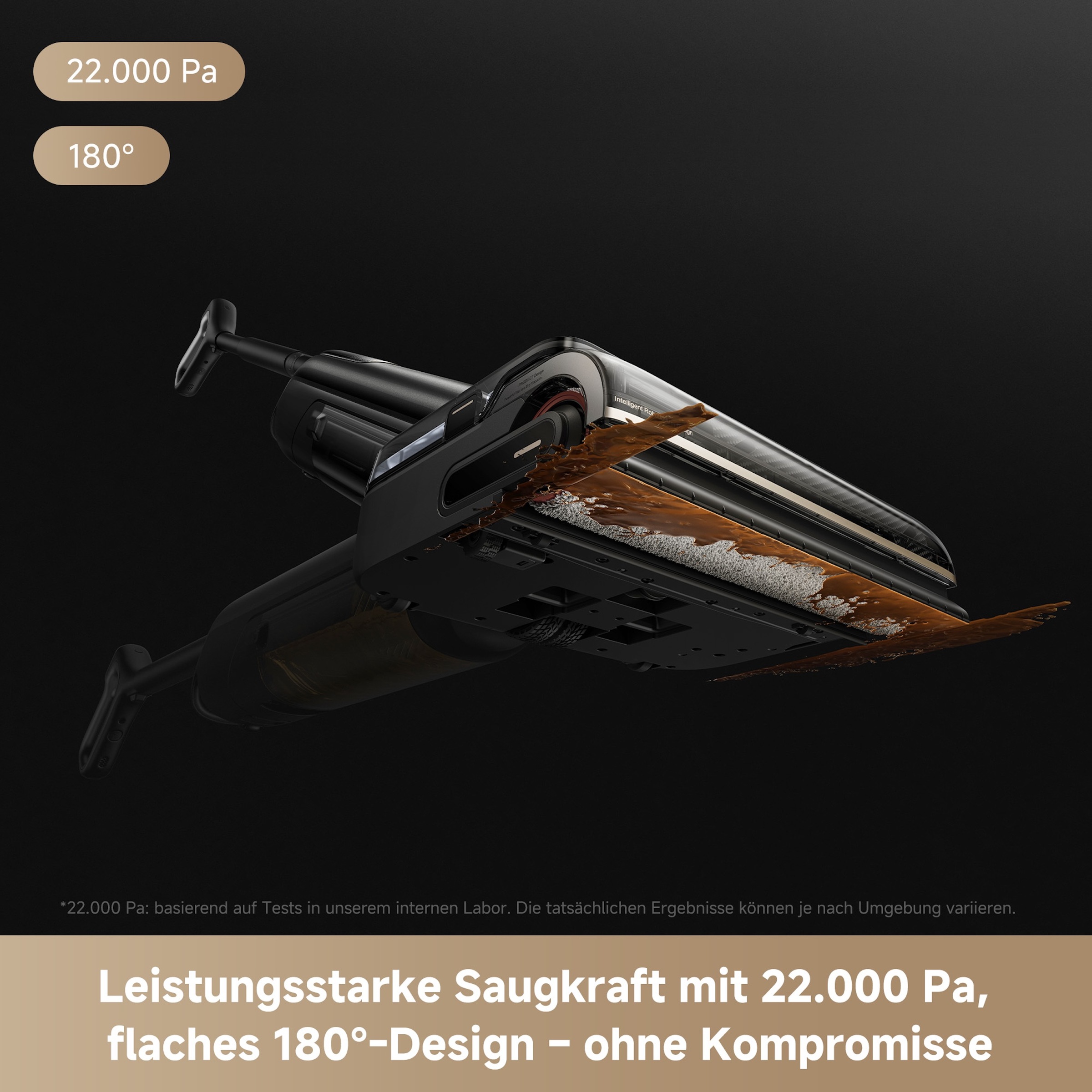Mova Nass-Trocken-Sauger »M50 Ultra, KI-Reinigung,« Klappbares 180°-Design, selbstreinigende Bürste, 22.000Pa Saugkraft