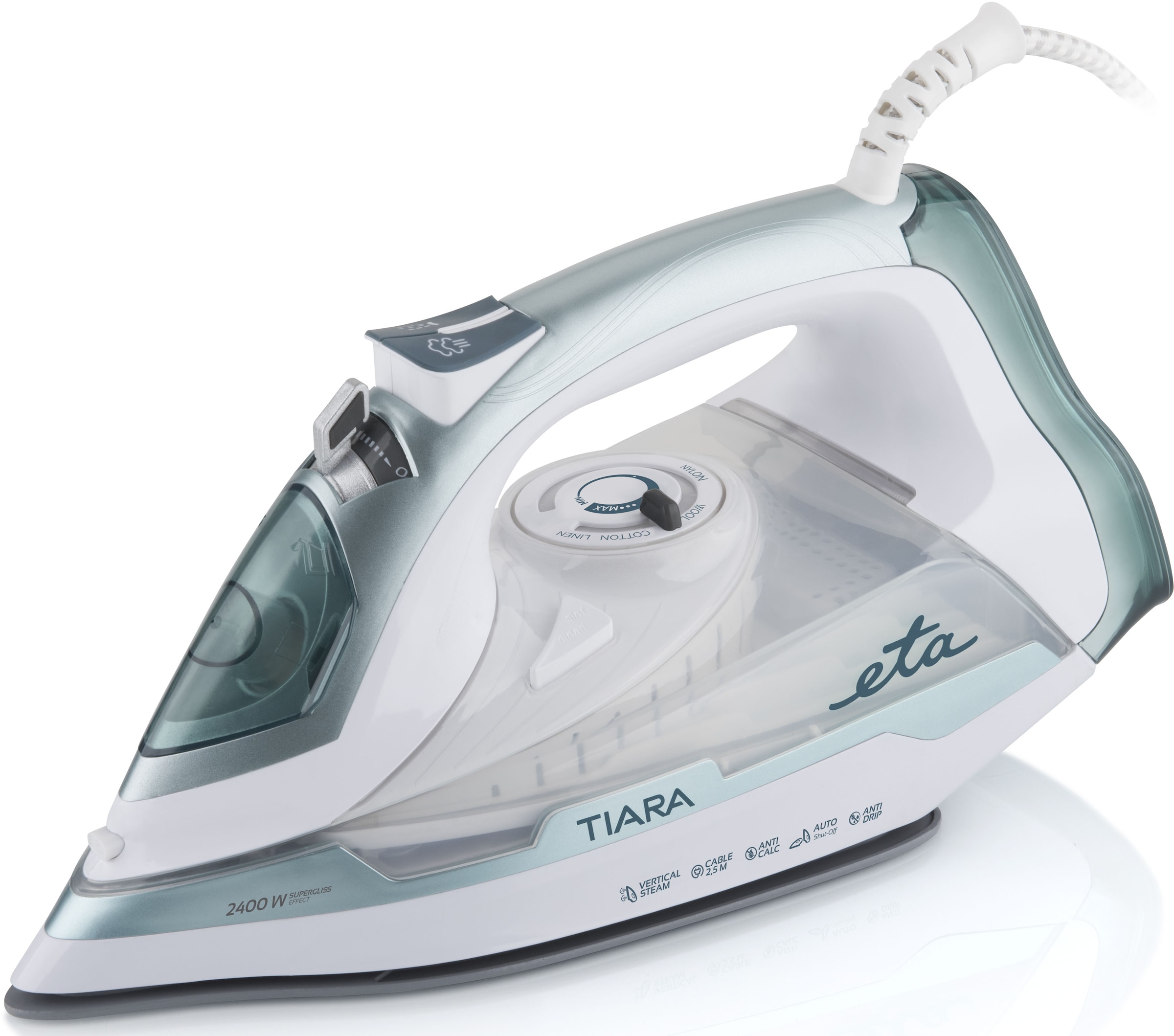 eta Dampfbügeleisen »TIARA II ETA226990000«, 2400 W, Dampfstoß 140 g/min günstig online kaufen