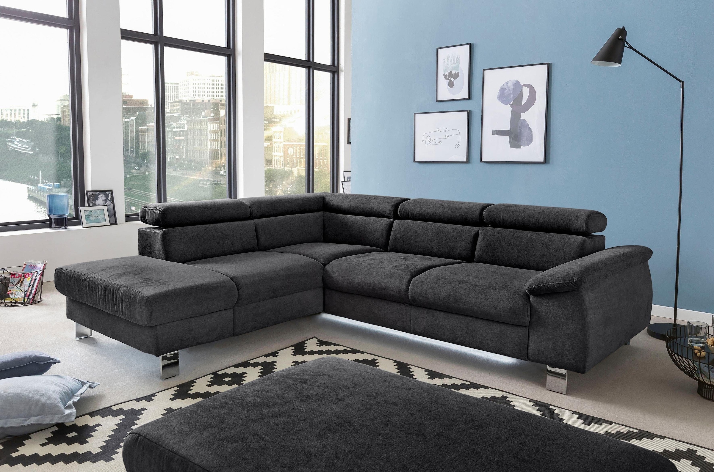 COTTA Polstergarnitur »Komaris L-Form«, (Set), Set bestehend aus: Ecksofa m günstig online kaufen