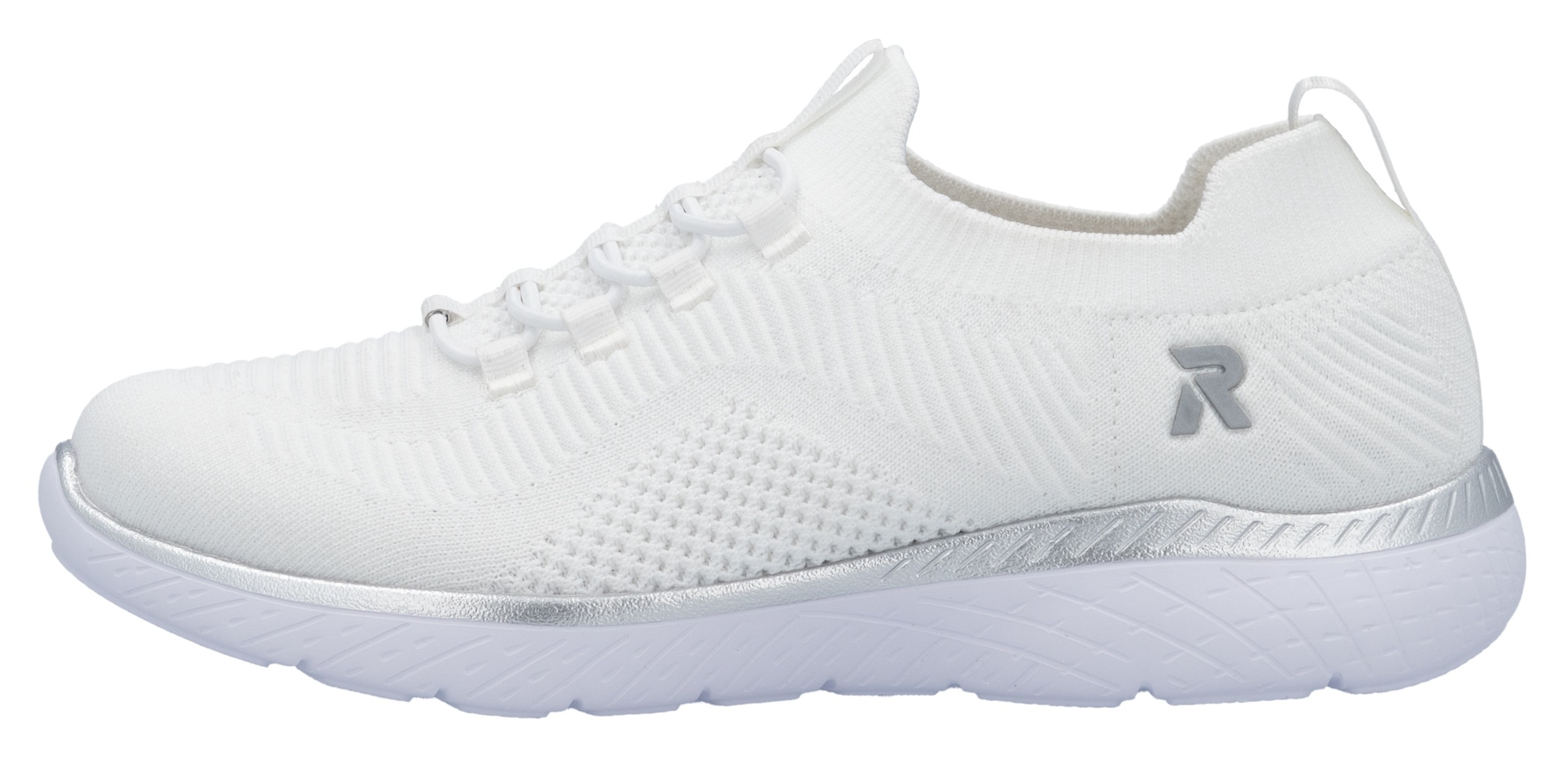 RIEKER Sport Slip-On Sneaker, Slipper, Freizeitschuh, Schlupfschuh mit Elastik-Einstieg