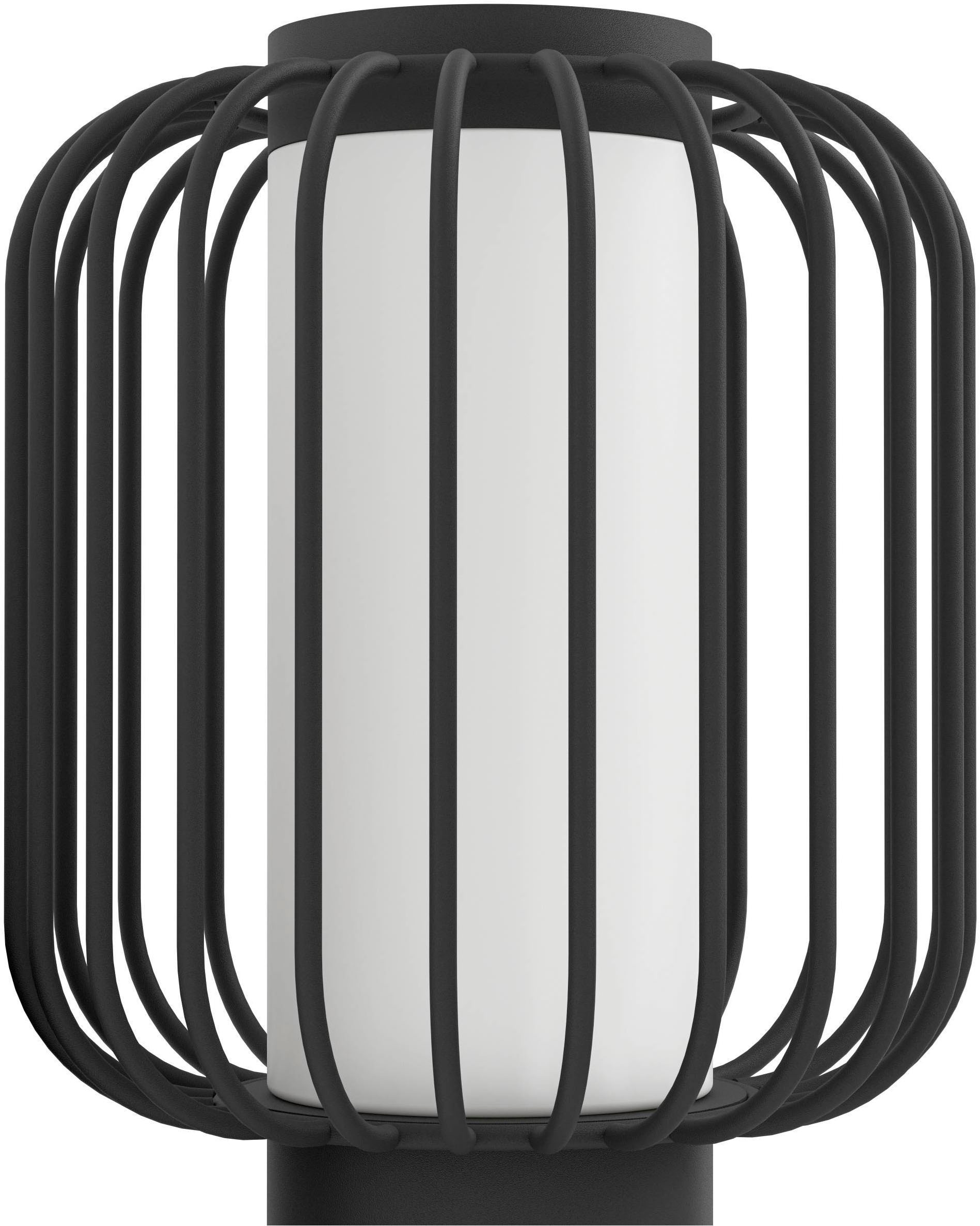 EGLO Sockelleuchte »Ravello Sockellampe, Stahl und Kunststoff, Außenlampe, E27, IP44« E27 1 Stk. Stehleuchte - H45 x Ø16,5 cm - schwarz - 1X28W exkl.