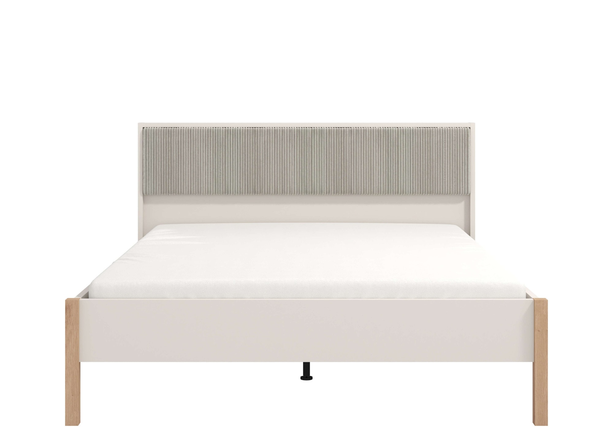 Home affaire Bett »Belfort Bett, mit gepolstertem Kopfteil, bezogen mit weichem Cordstoff«, 160 oder 180x200cm, FSC®-zertifiziert, Trendfarbe cashmere