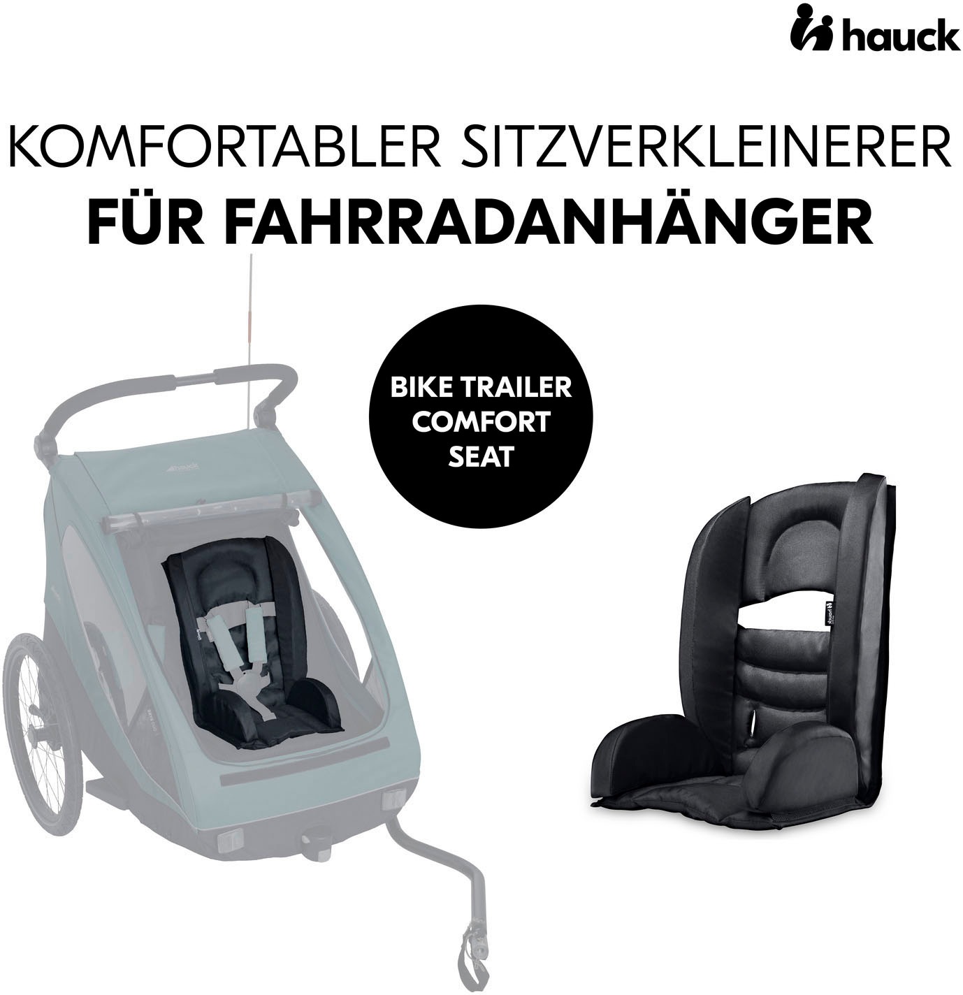 Hauck Sitzverkleinerer »Sitzverkleinerer für Fahrradanhänger, Black«, unive günstig online kaufen