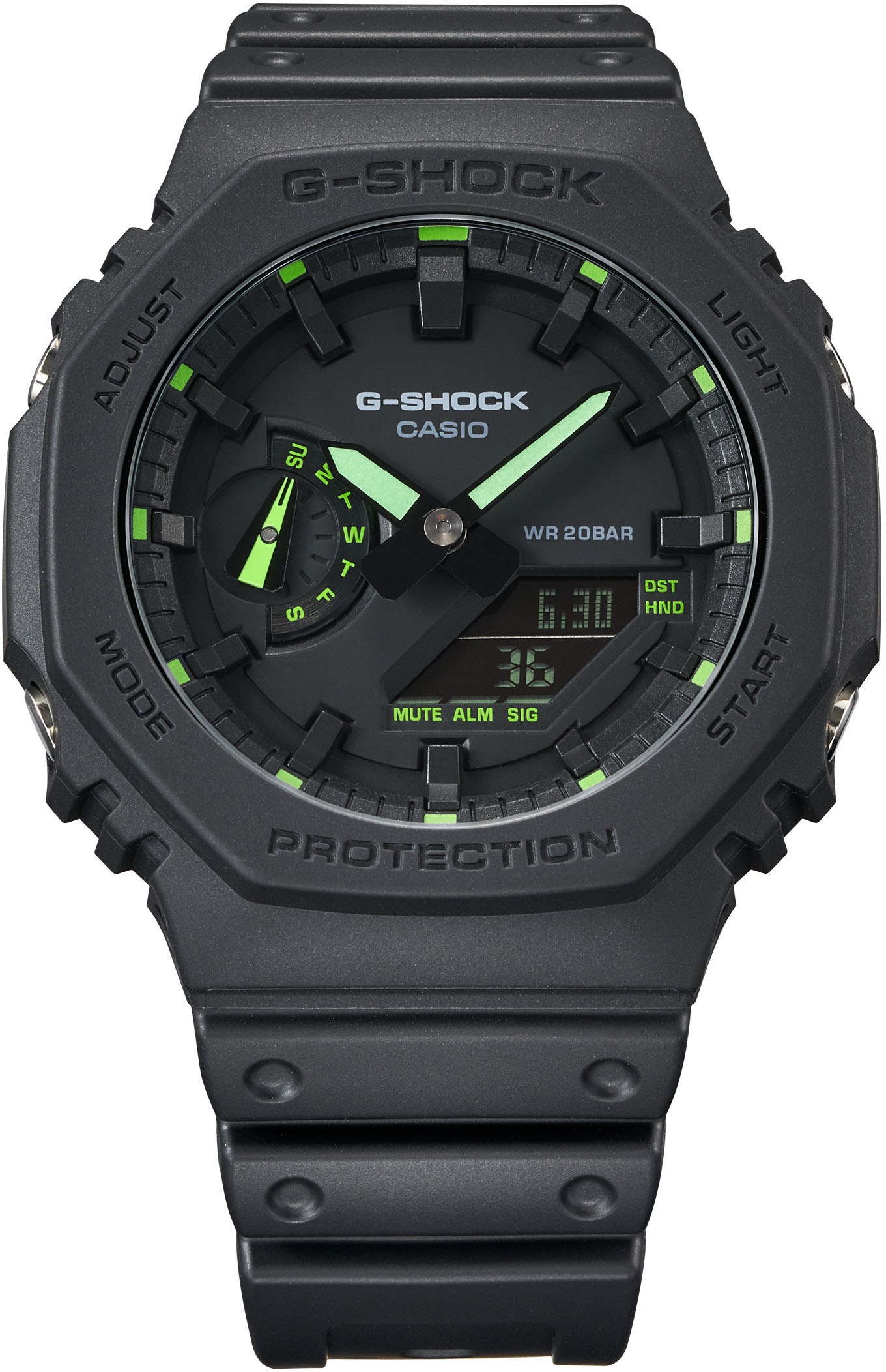 CASIO G-SHOCK Chronograph »GA-2100-1A3ER«, Quarzuhr, Armbanduhr, Herrenuhr, günstig online kaufen