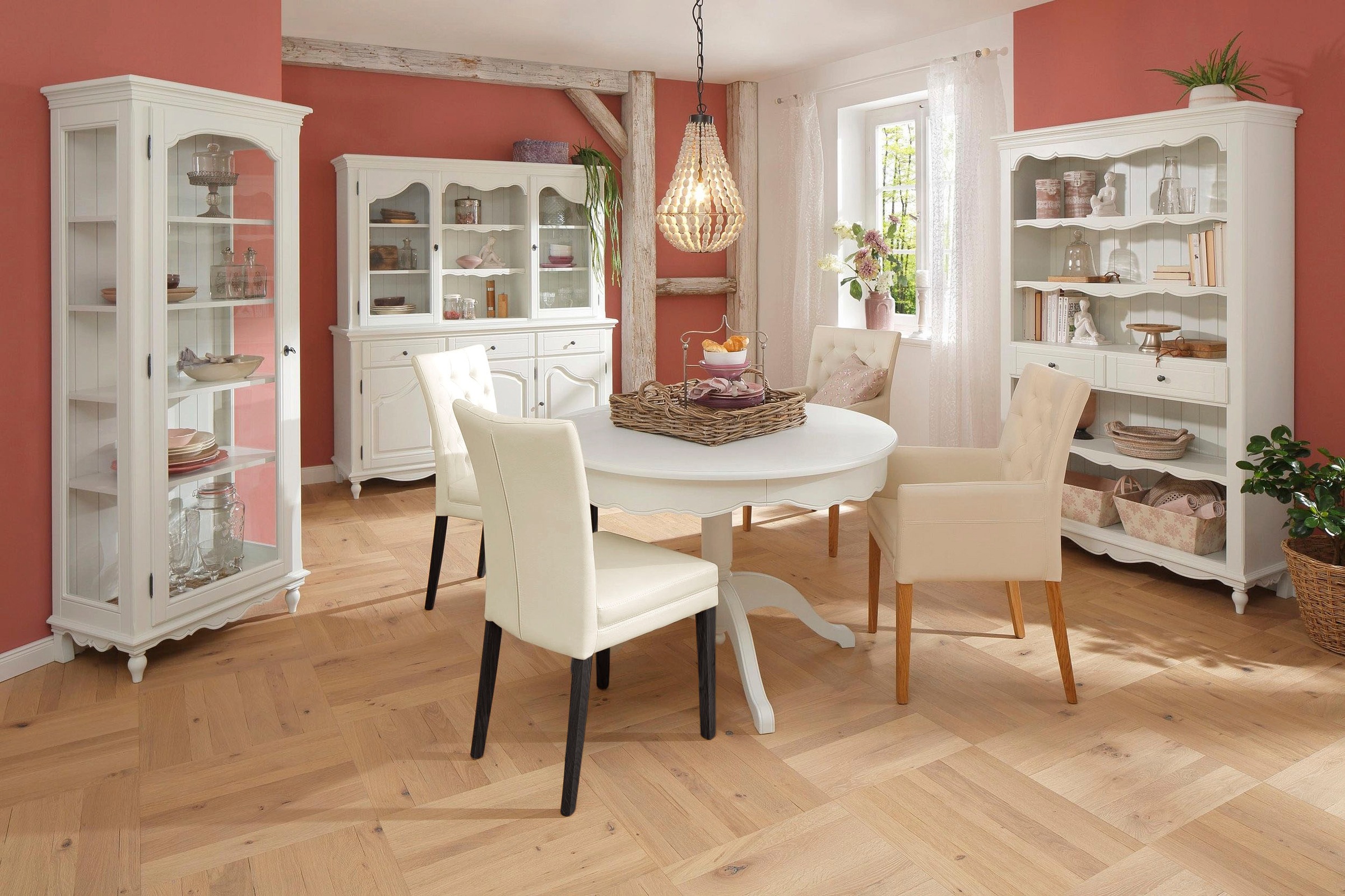 Home affaire 4-Fußstuhl »Colorado«, (Set), 2 St., Kunstleder, Beine aus Buche, wengefarben lackiert, Im 2er, 4er oder 6er-Set