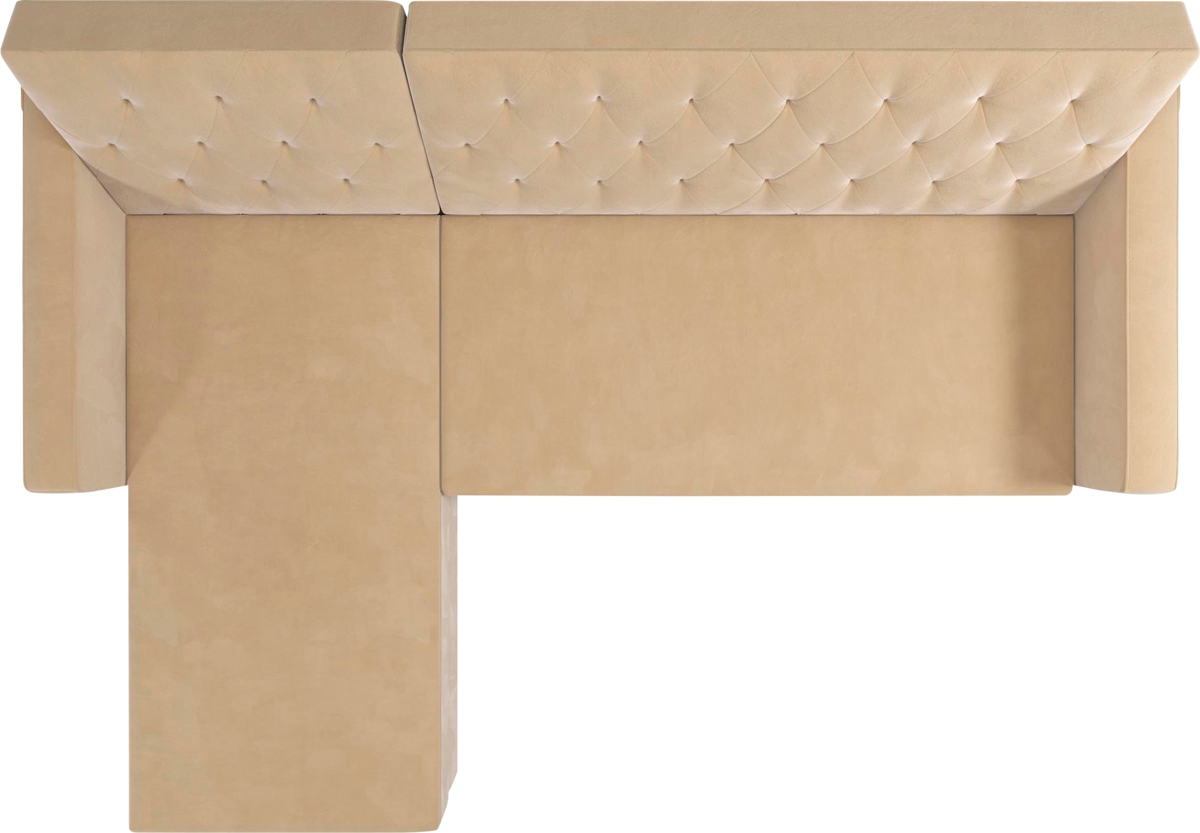 Cosmo Living Ecksofa »Liberty«, mit Schlafffunktion, Recamiere mit Stauraum beidseitig montierbar