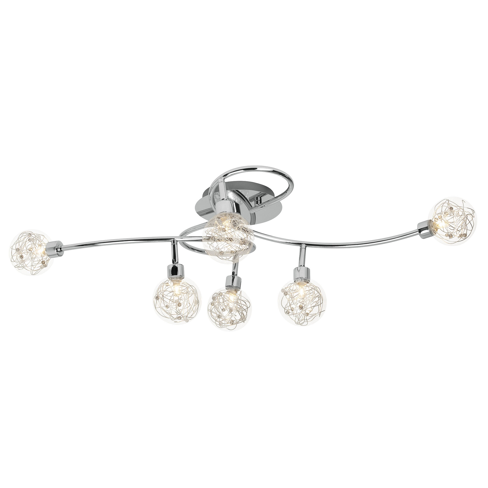 Brilliant Deckenstrahler »Joya«, 6 flammig, Leuchtmittel G9 | ohne Leuchtmittel, Deckenspot 6flg chrom