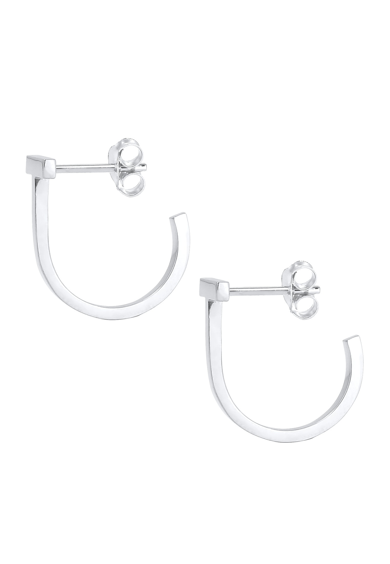 Elli Paar Ohrstecker »Creole Stab Geo Minimal 925 Silber«